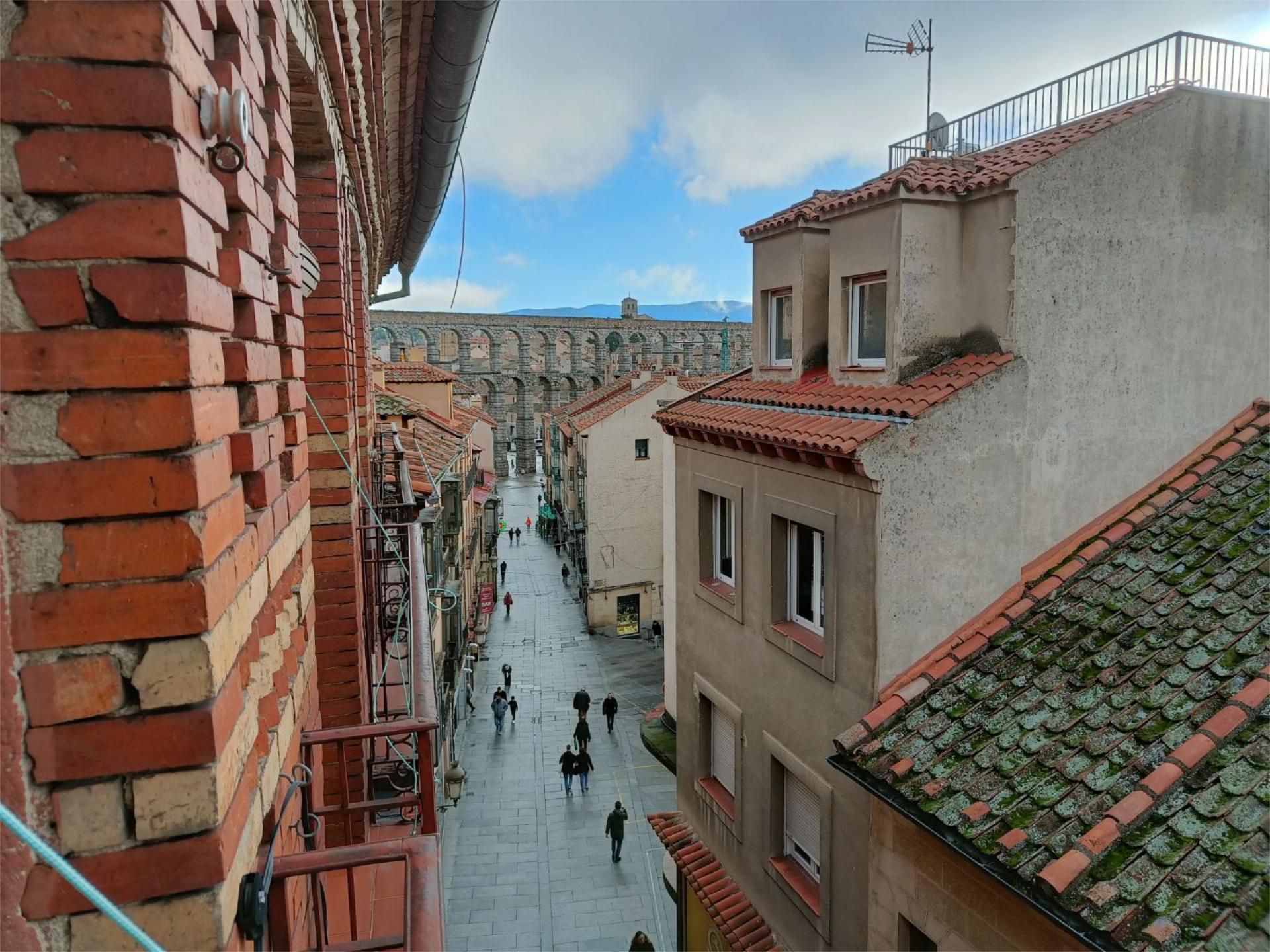 Exterior view of Flat to rent in Segovia Capital  with Heating, Furnished and Balcony