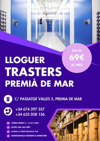 Trastero en Alquiler en Passatge Vallès, 12 en Zona Alta