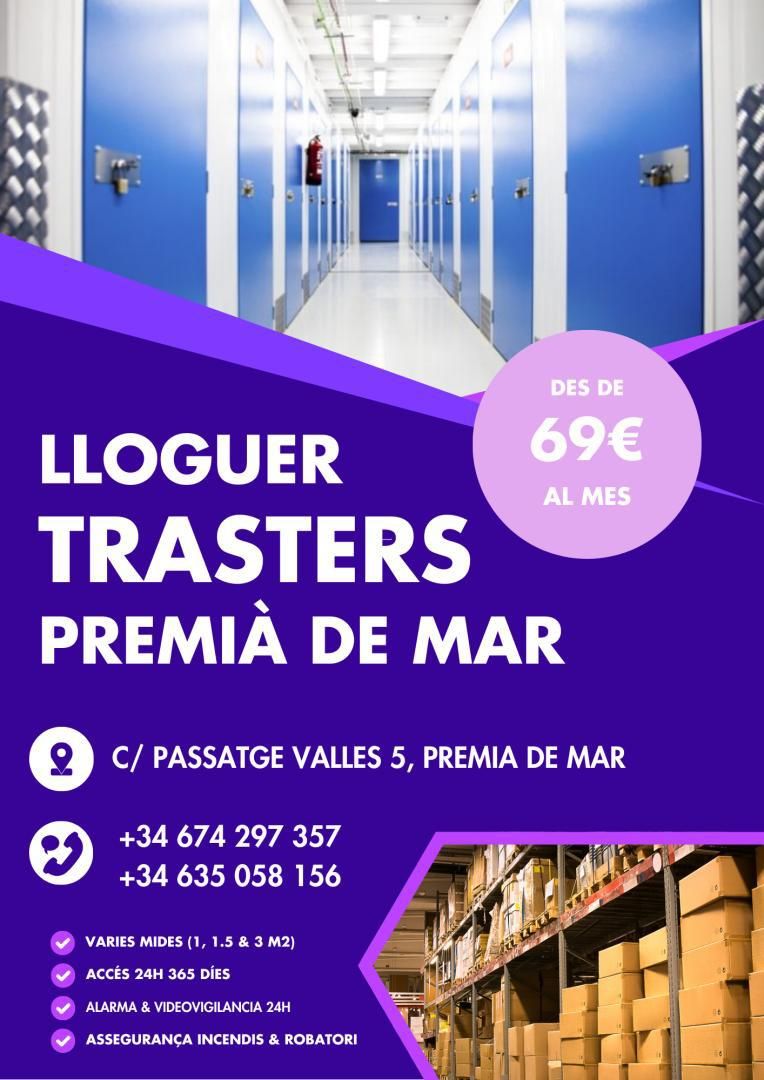 Abstellraum miete in Premià de Mar