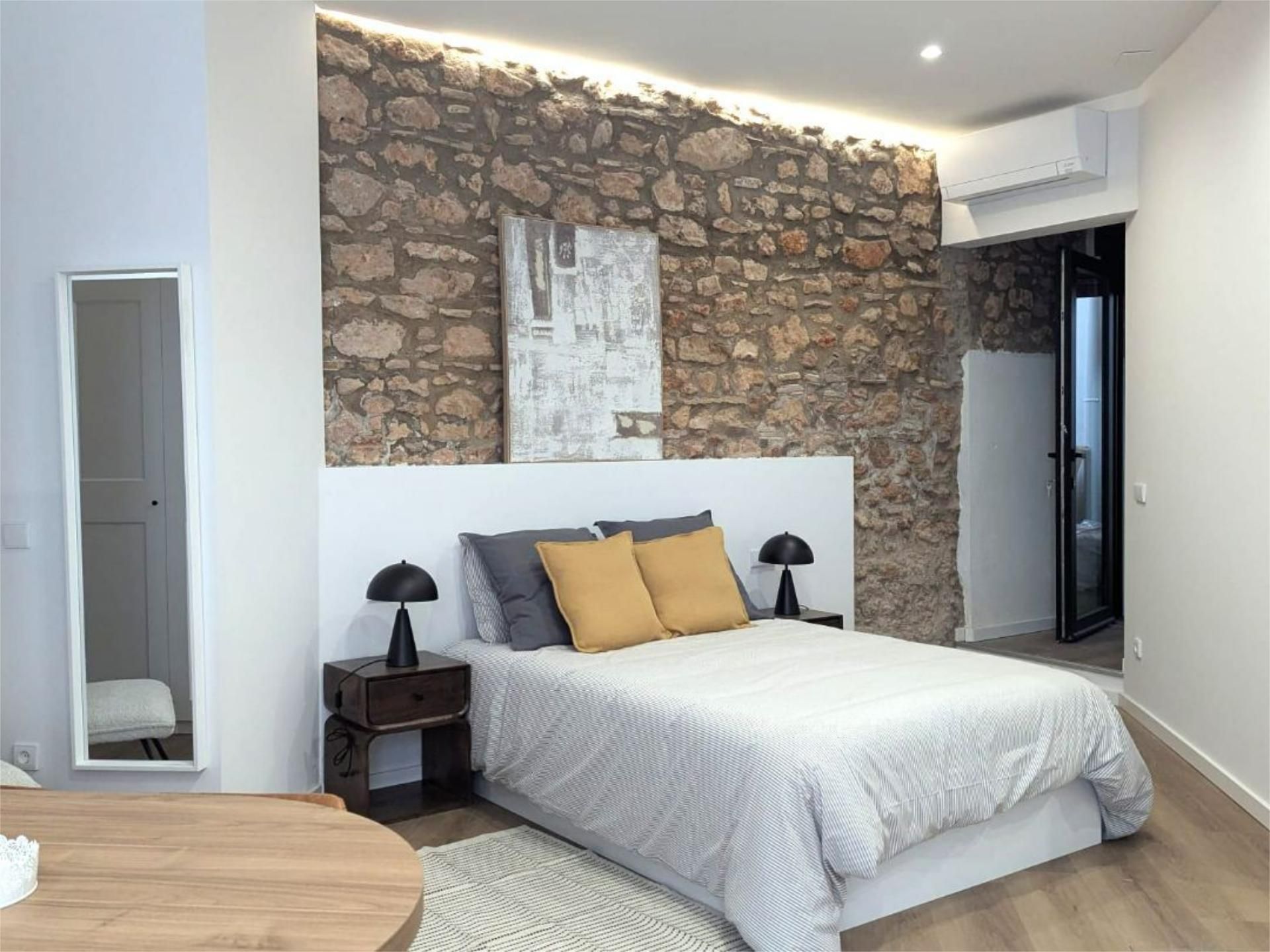 Bedroom of Flat to rent in Castellón de la Plana / Castelló de la Plana  with Air Conditioner, Heating and Parquet flooring