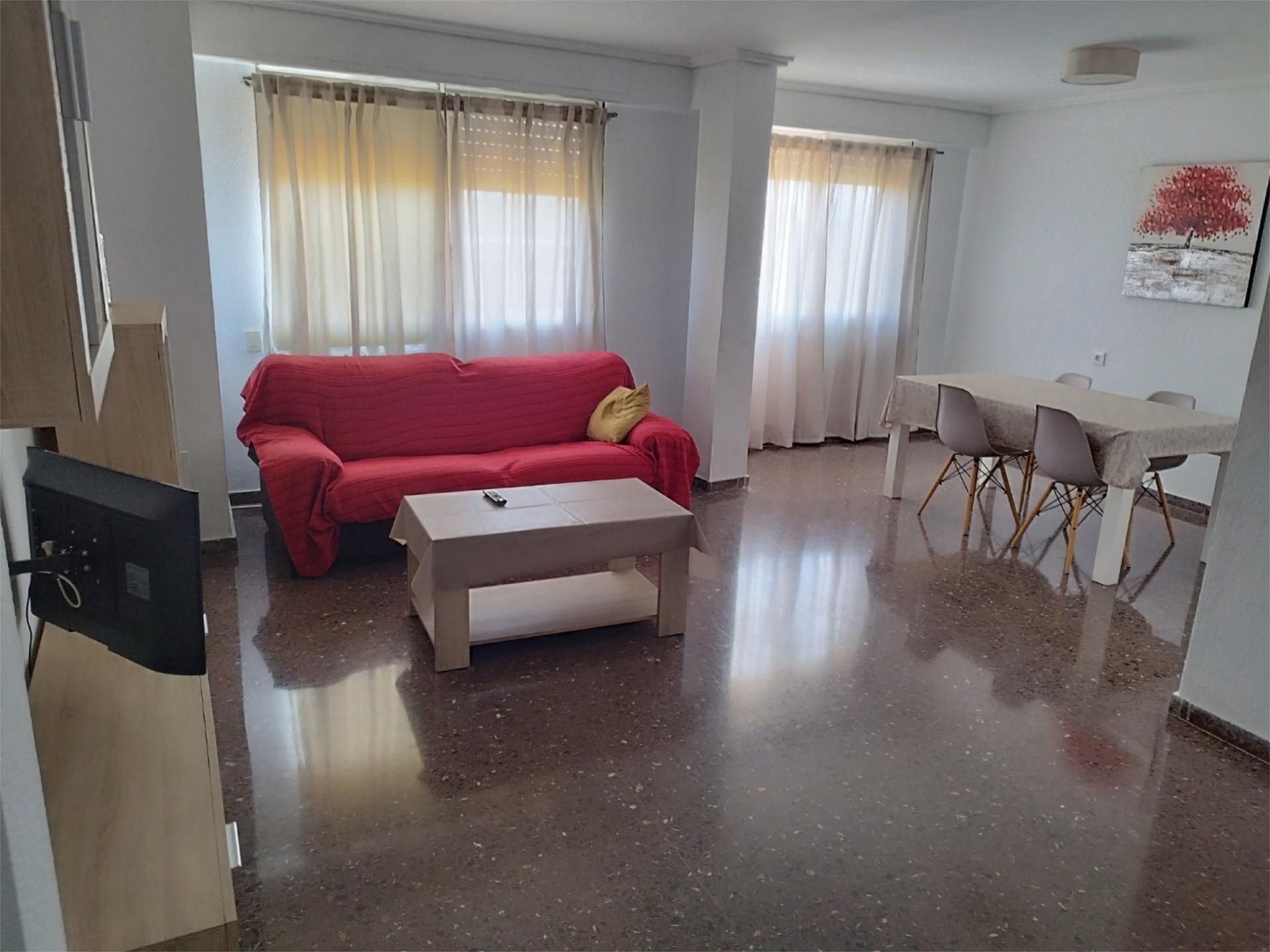 Living room of Flat to rent in Cheste  with Air Conditioner, Heating and Furnished