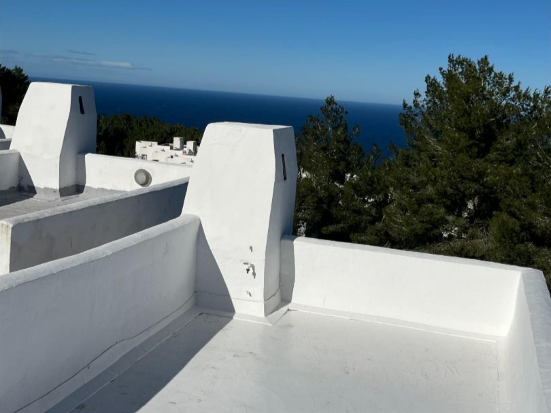 Exterior view of Flat for sale in Sant Joan de Labritja  with Air Conditioner, Terrace and Furnished