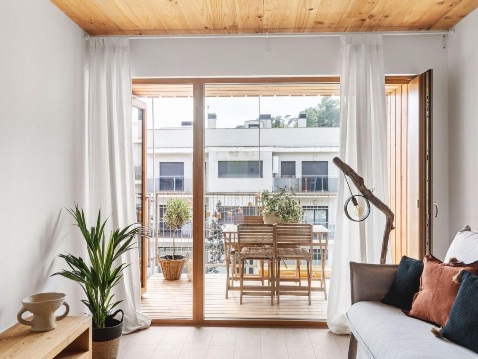 Balcony of Flat to rent in Dosrius  with Parquet flooring, Terrace and Swimming Pool