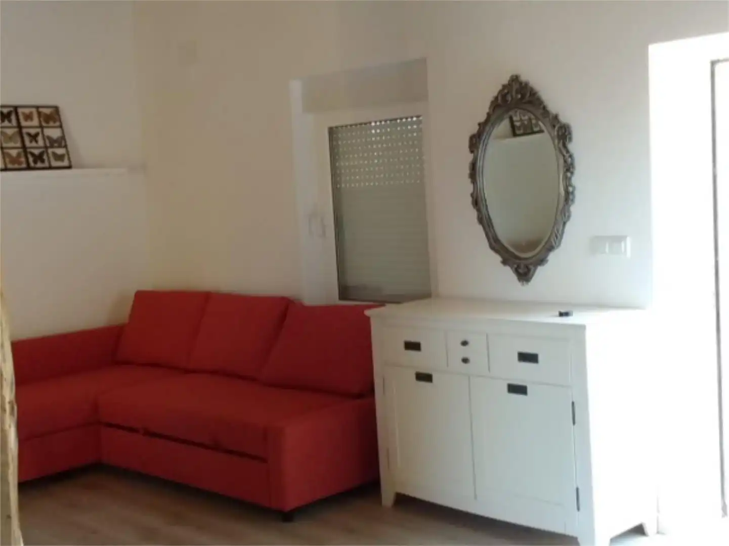 Wohnzimmer von Wohnung zum Verkauf in Herrera de Pisuerga mit Heizung, Privatgarten und Parkett
