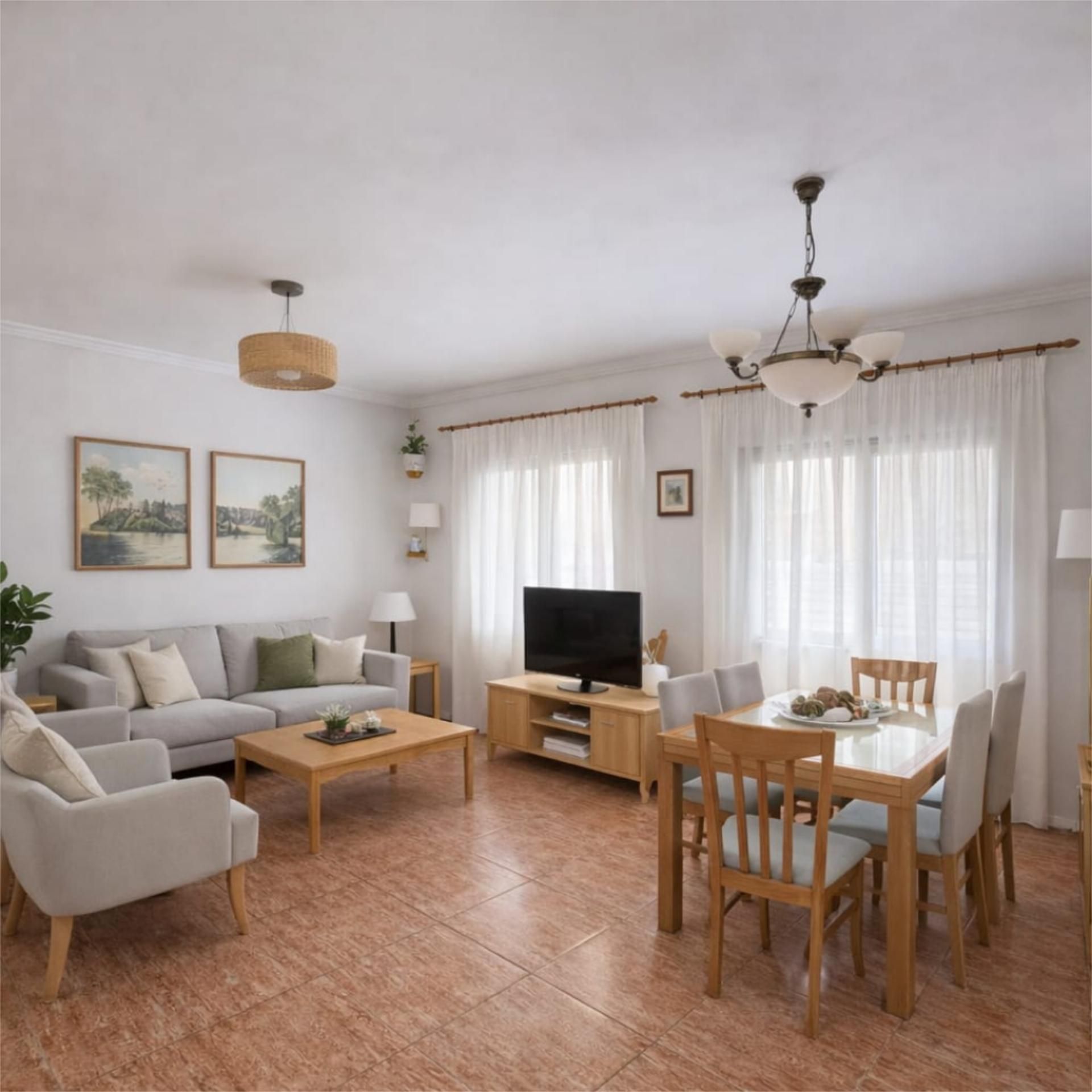 Sala de estar de Piso en venta en  Madrid Capital con Aire acondicionado