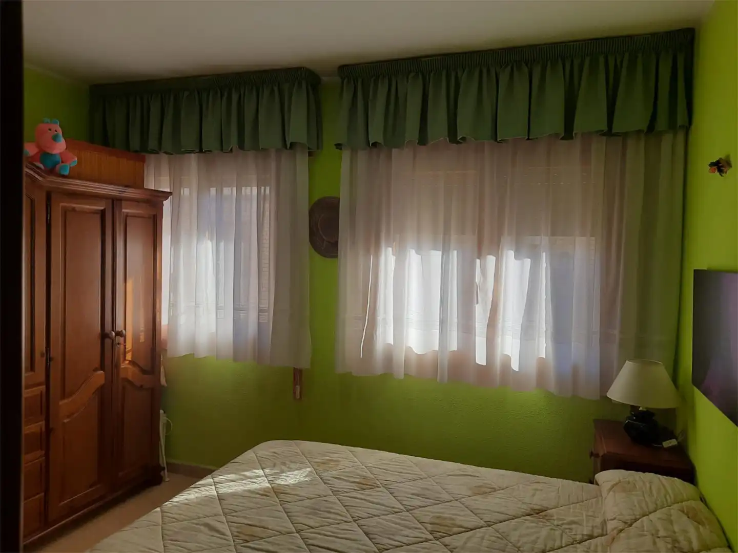 Bedroom of Flat for sale in La Almunia de Doña Godina   with Air Conditioner and Balcony