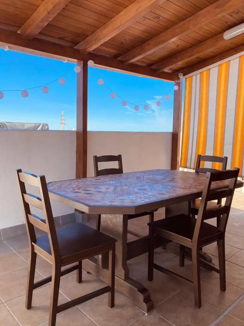 Terrassa de Casa adosada en venda en Los Realejos amb Jardí privat, Parquet i Terrassa