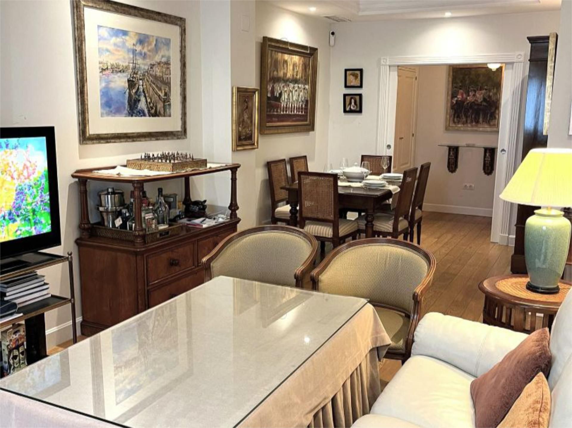 Dining room of Flat for sale in  Sevilla Capital  with Air Conditioner and Terrace
