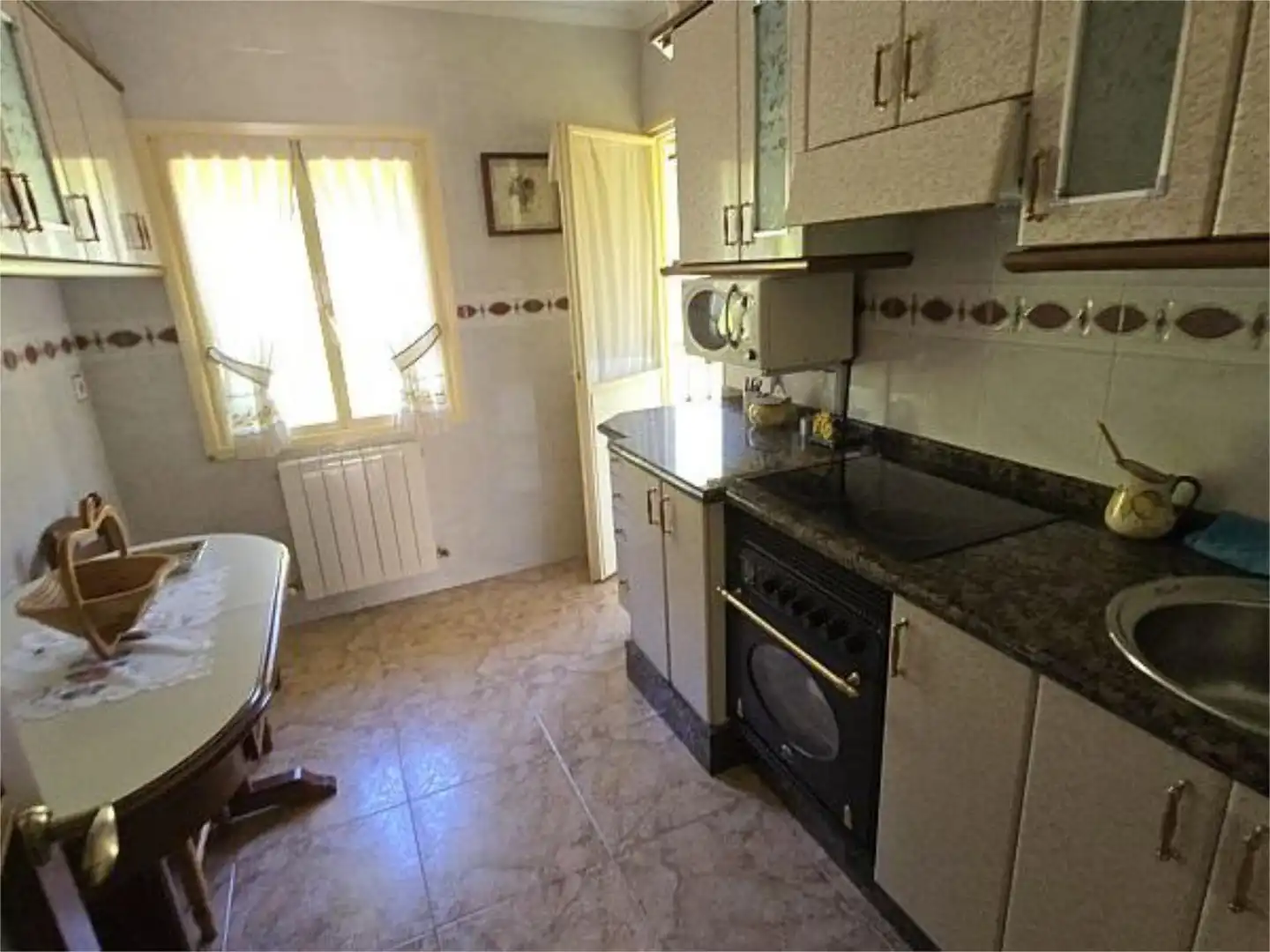 Kitchen of Flat for sale in Aller  with Terrace and Furnished