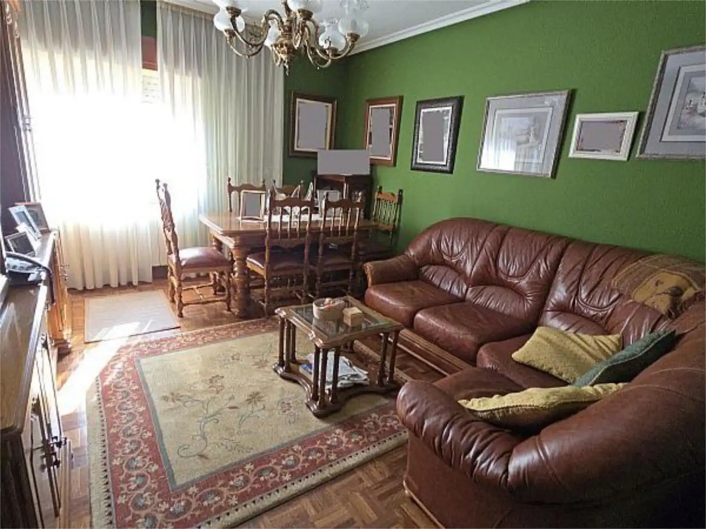 Living room of Flat for sale in Aller  with Terrace and Furnished