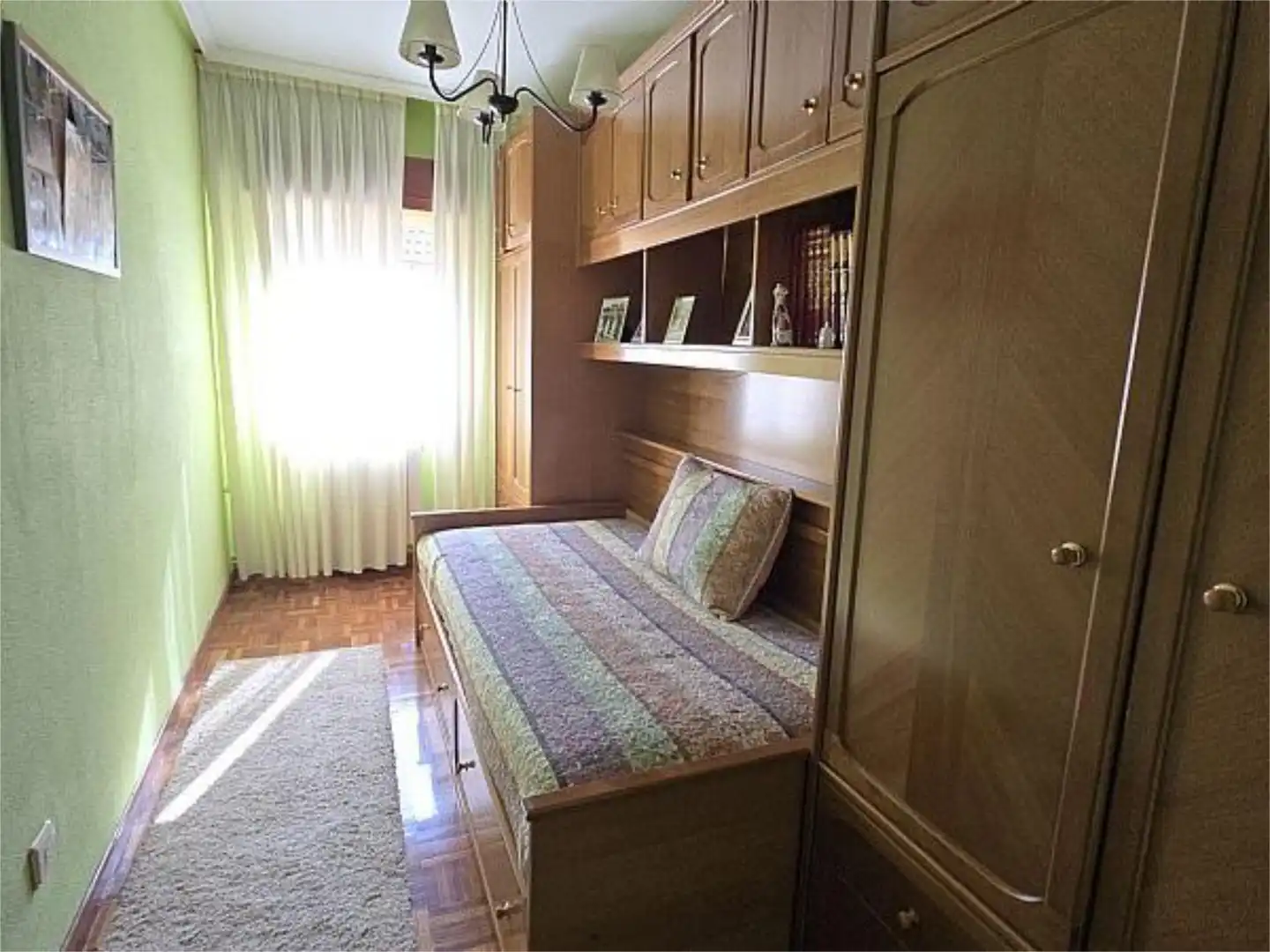 Bedroom of Flat for sale in Aller  with Terrace and Furnished