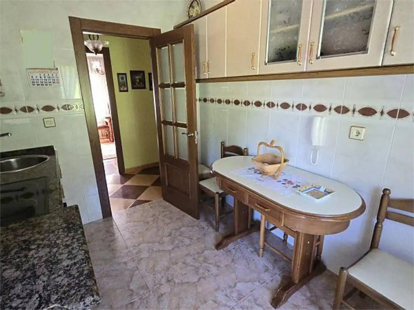 Kitchen of Flat for sale in Aller  with Terrace and Furnished
