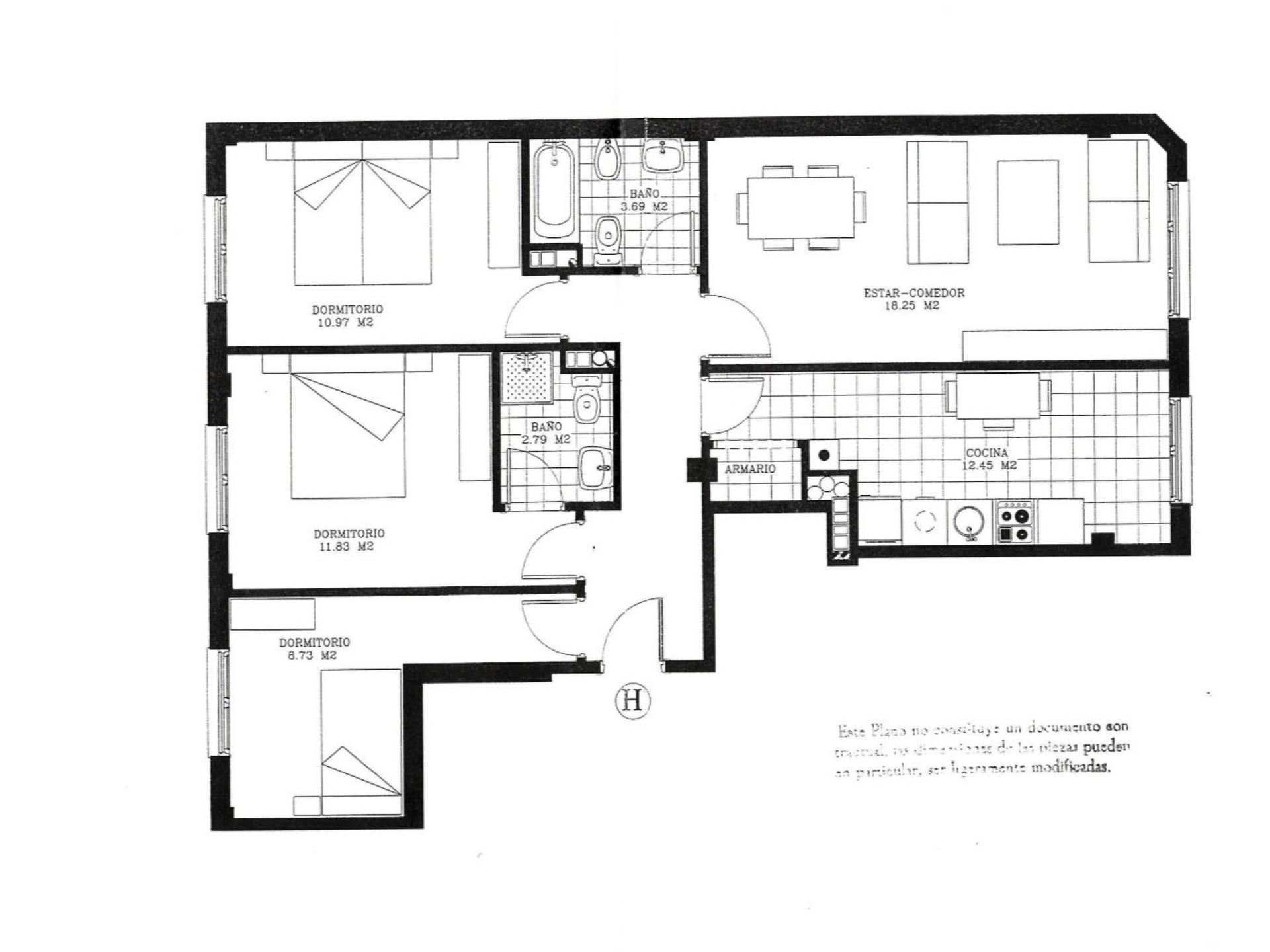Flat for sale in Villaviciosa