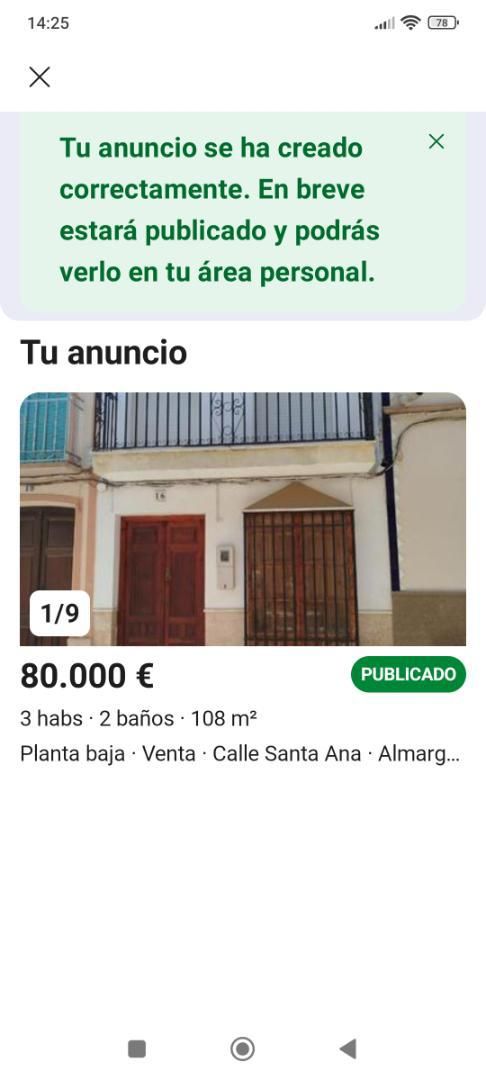 Vista exterior de Planta baja en venta en Almargen con Jardín privado, Amueblado y Horno