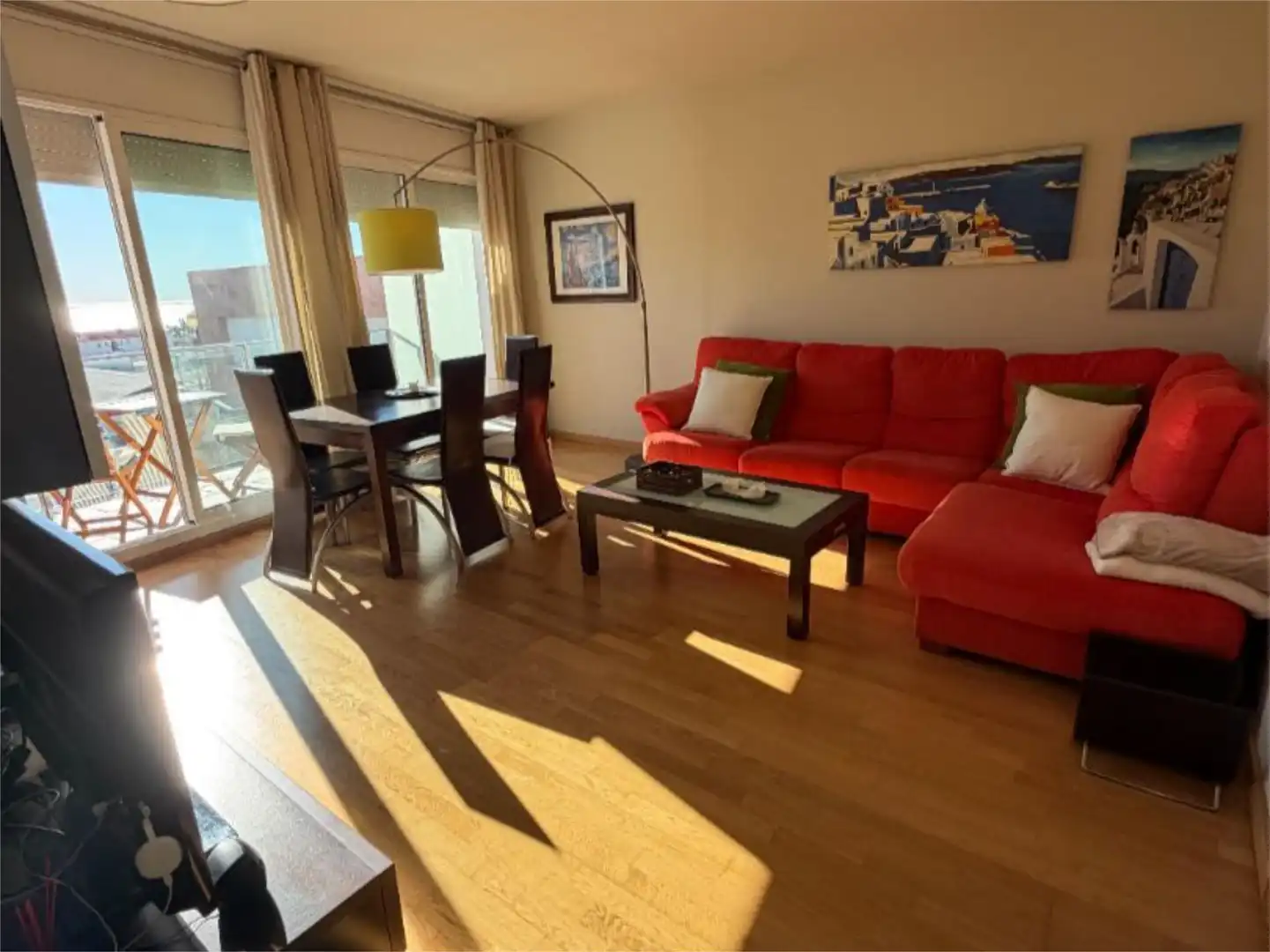 Flat for sale in Carrer de L'arxiu de Simancas, 72, Platges Living room of Flat for sale in La Ràpita with Air Conditioner, Terrace and Swimming Pool