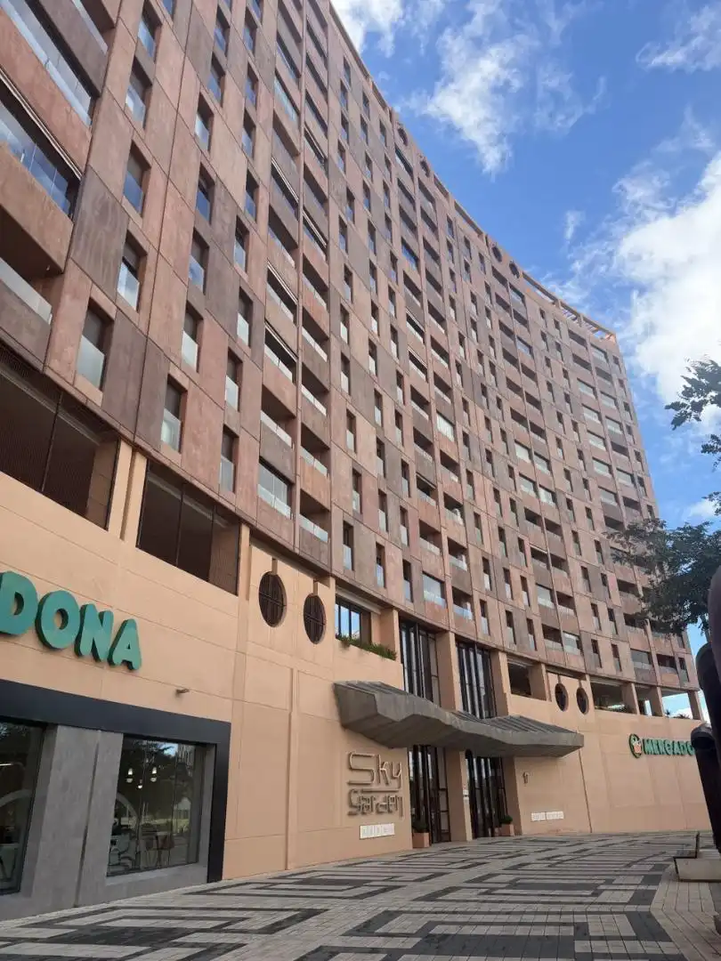 Außenansicht von Wohnung zum Verkauf in Málaga mit Klimaanlage, Heizung und Privatgarten