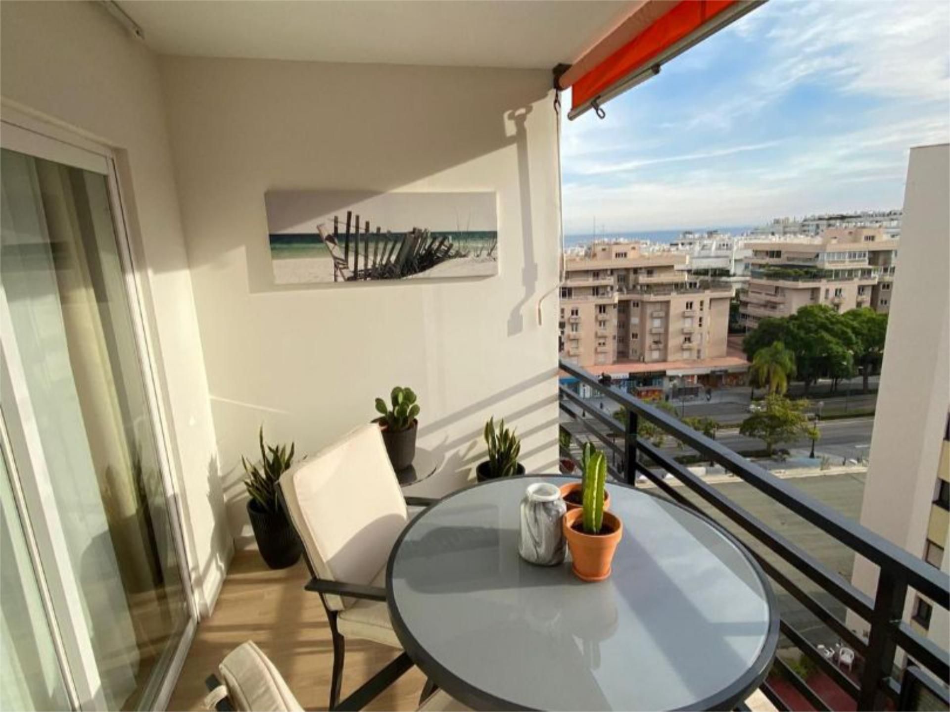 Balcony of Flat to rent in Marbella  with Air Conditioner, Heating and Terrace
