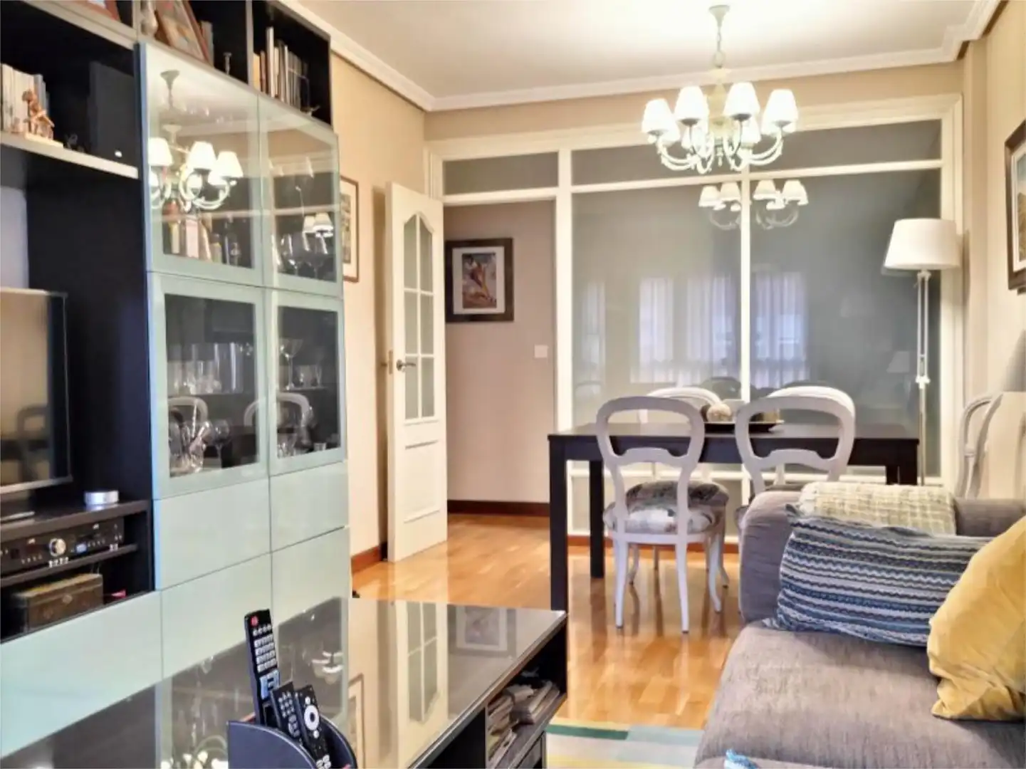 Dining room of Flat for sale in Valladolid  with Heating, Private garden and Parquet flooring