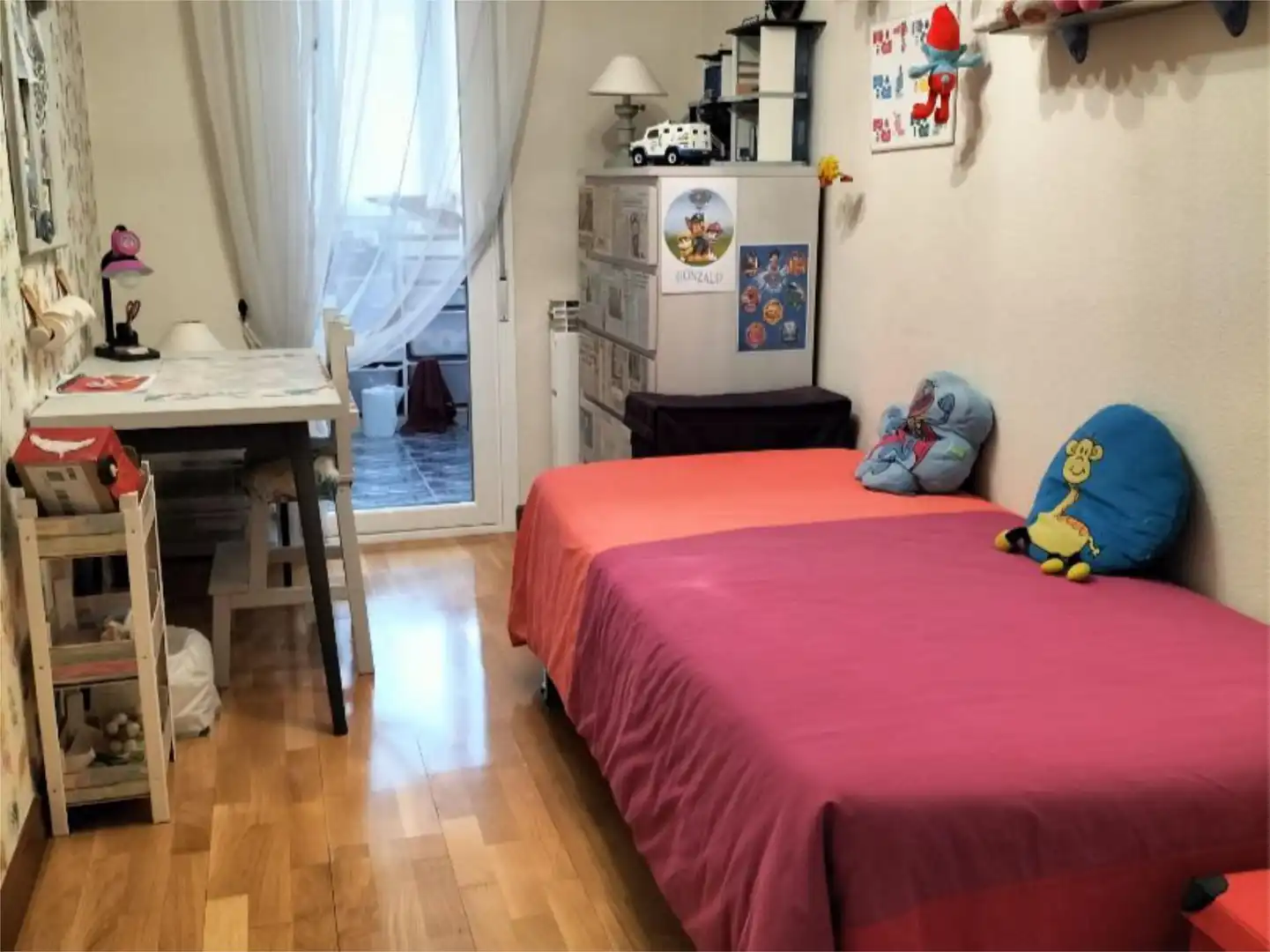 Bedroom of Flat for sale in Valladolid  with Heating, Private garden and Parquet flooring