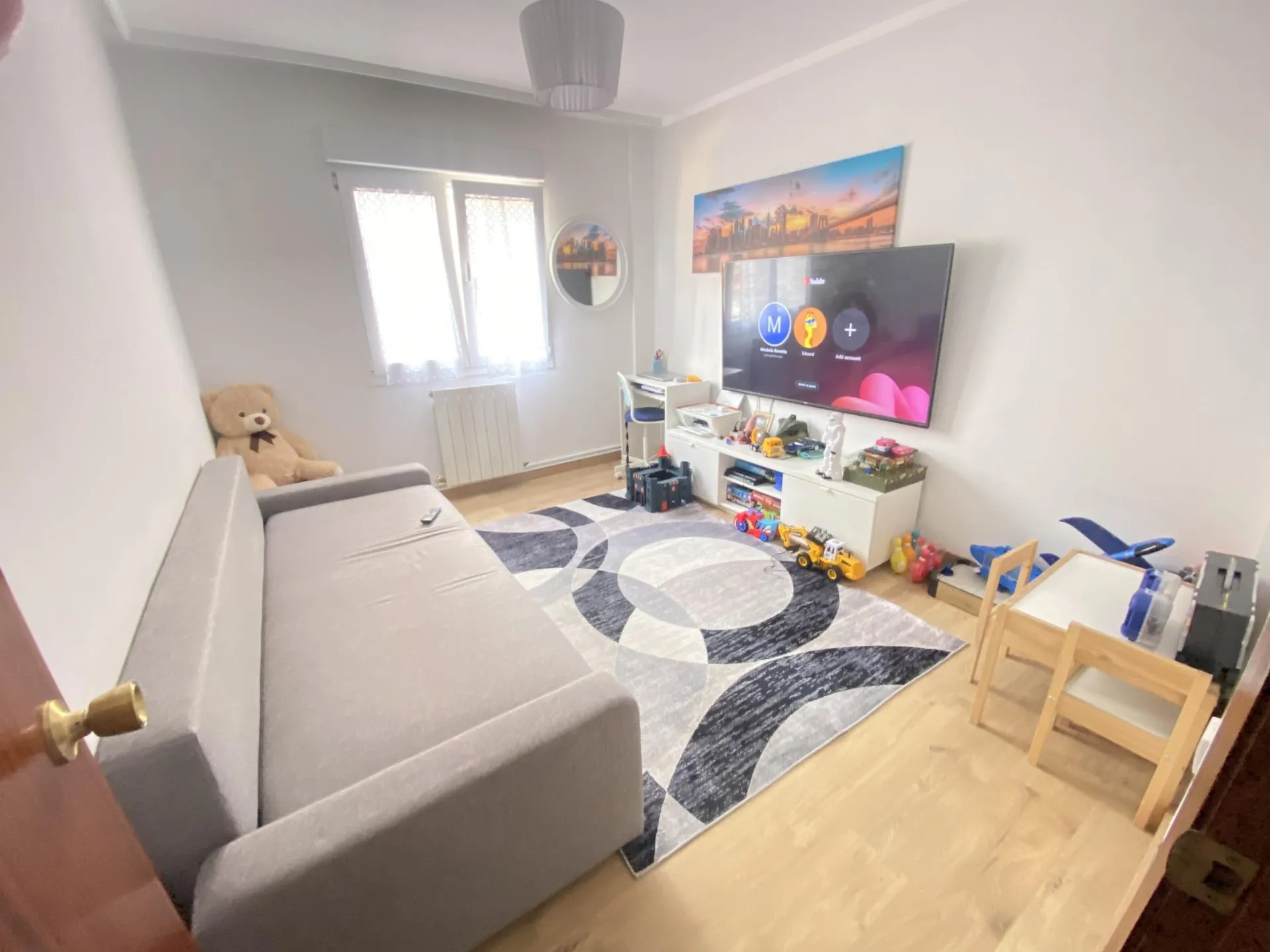 Sala de estar de Piso en venta en Gijón  con Calefacción, Parquet y Trastero