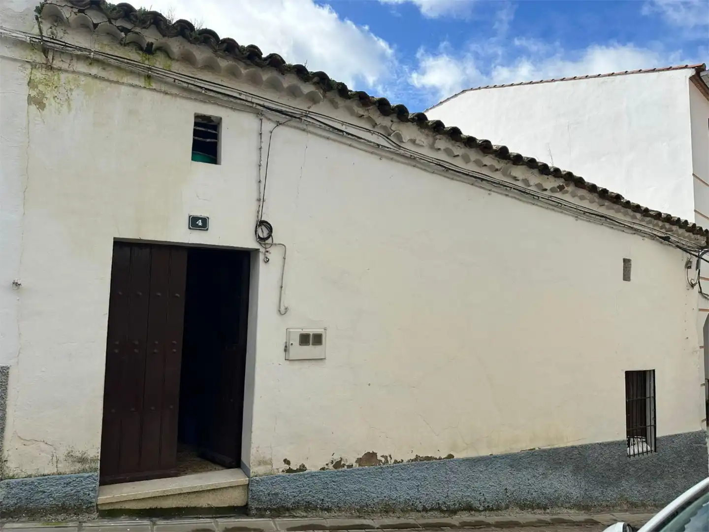 Vista exterior de Planta baja en venta en Esparragosa de Lares con Jardín privado, Trastero y Amueblado