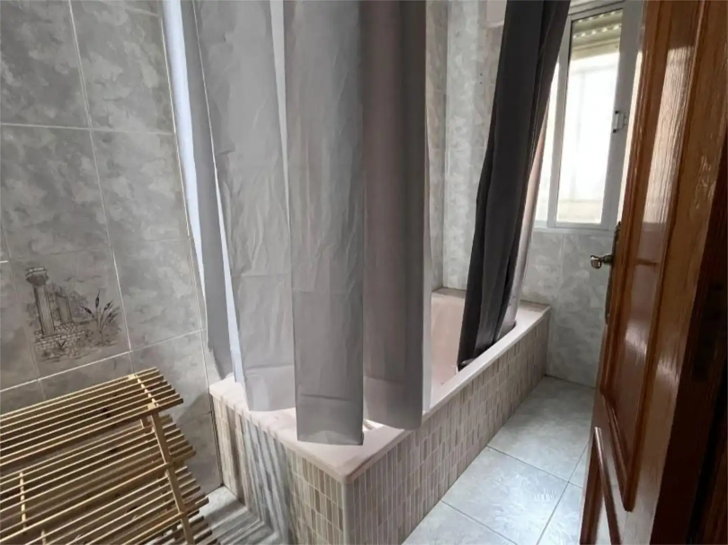 Badezimmer von Wohnung zum Verkauf in Villasbuenas de Gata mit Klimaanlage, Heizung und Privatgarten