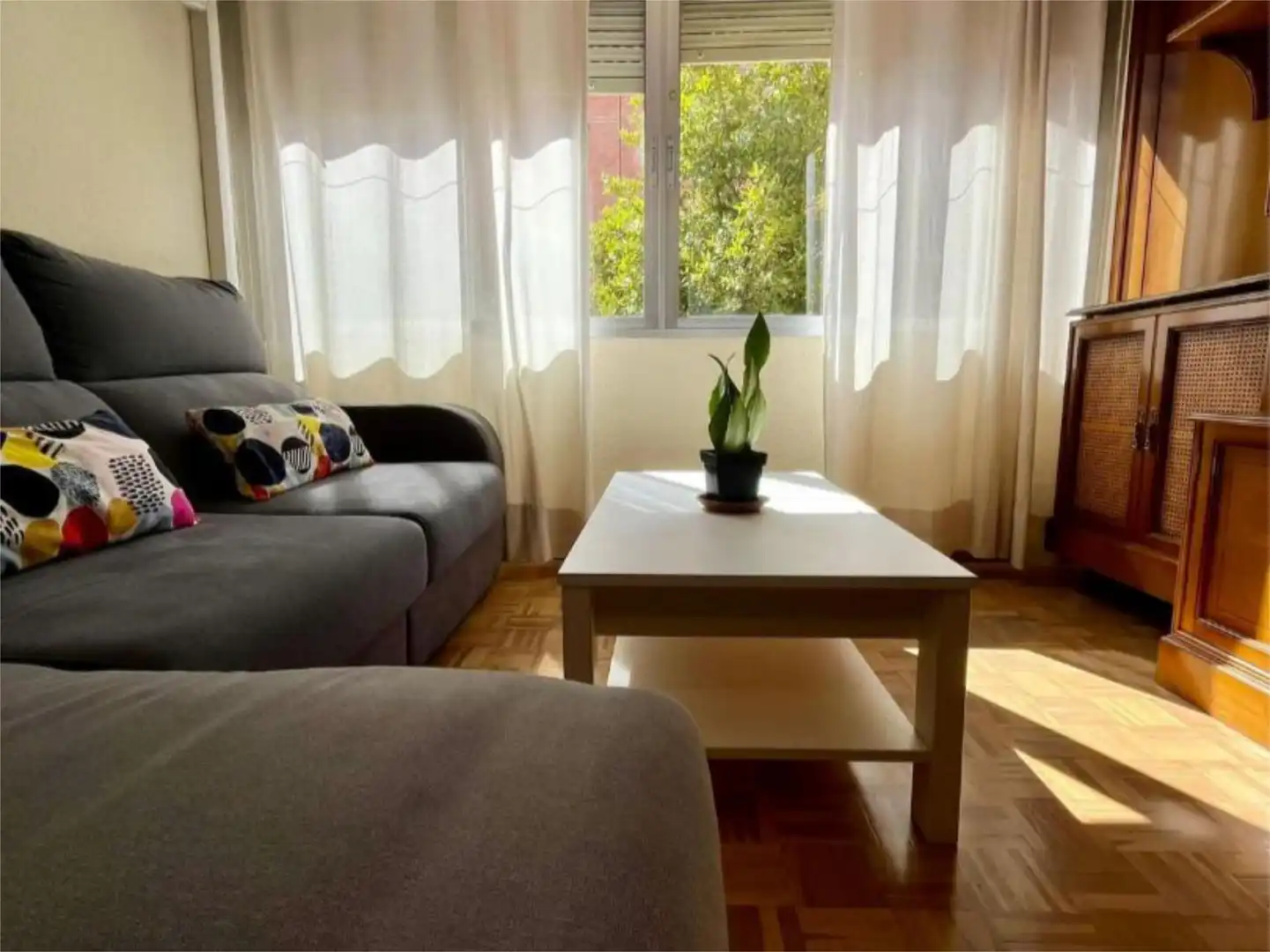 Sala d'estar de Pis en venda en  Madrid Capital amb Aire condicionat, Calefacció i Parquet