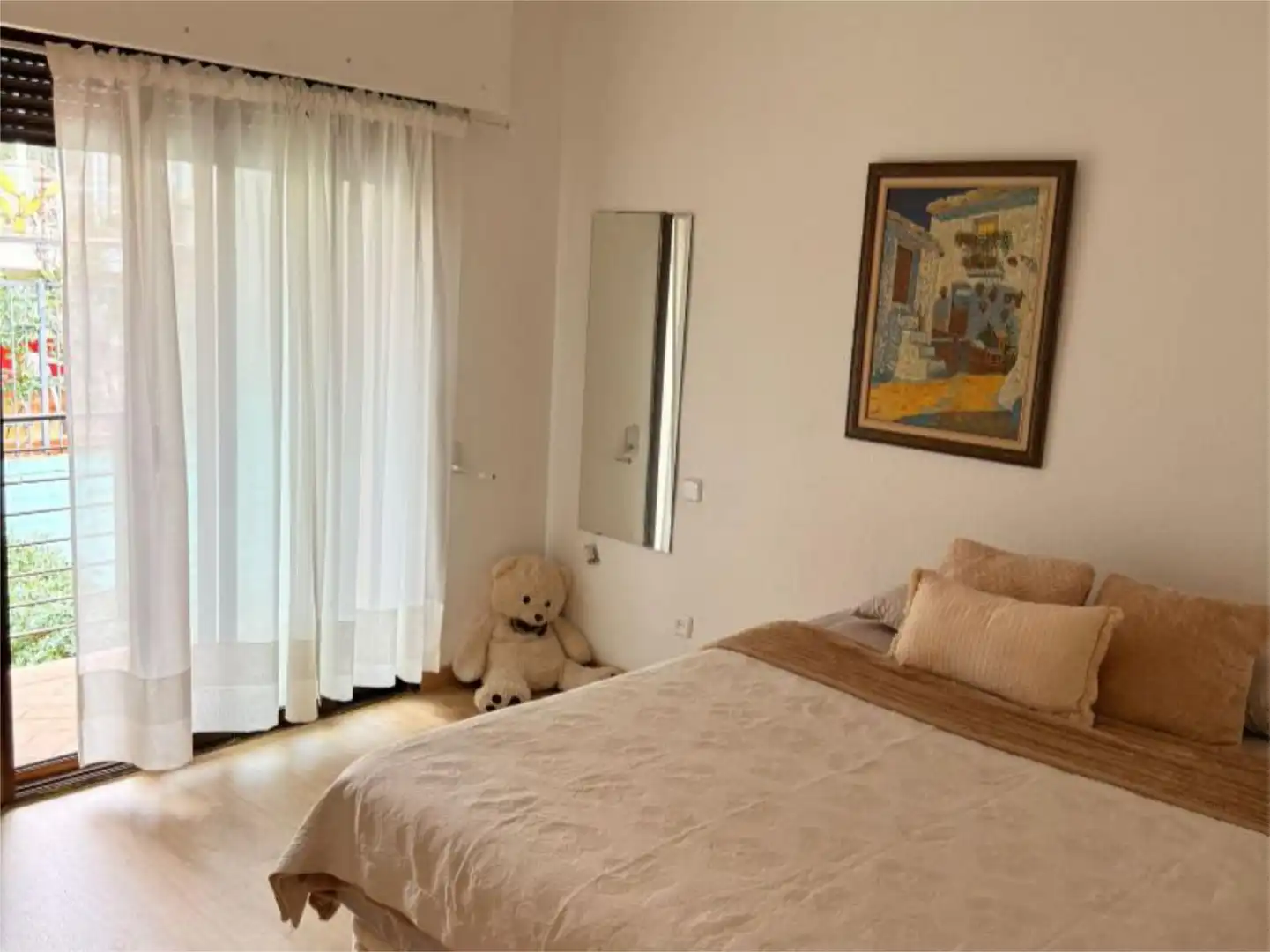 Room in Calle Comunidad de Castilla la Mancha, 24, El Burgo Bedroom of Flat for share in Las Rozas de Madrid with Heating, Parquet flooring and Swimming Pool