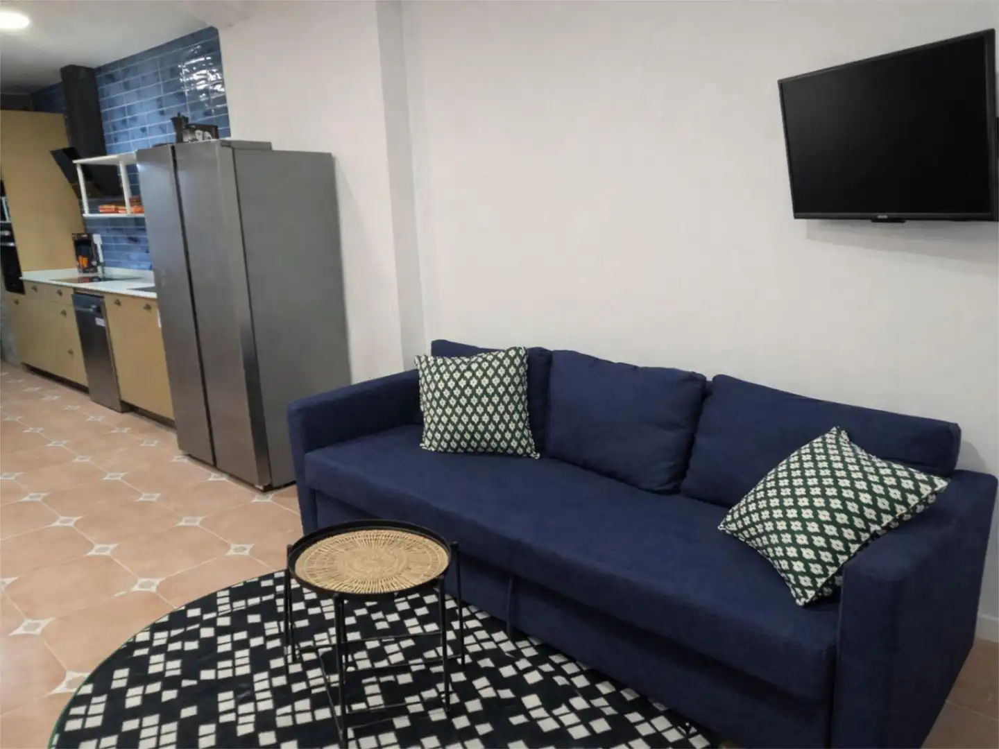 Room in Carrer del Pare Rico, 12, La Petxina Living room of Flat for share in Valencia with Air Conditioner, Terrace and Furnished