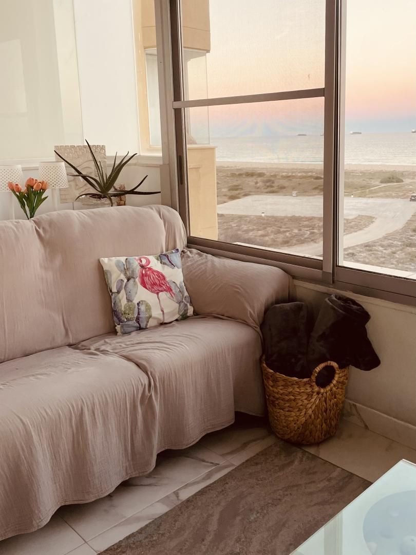 Sala d'estar de Pis de lloguer en  Valencia Capital amb Aire condicionat, Terrassa i Piscina