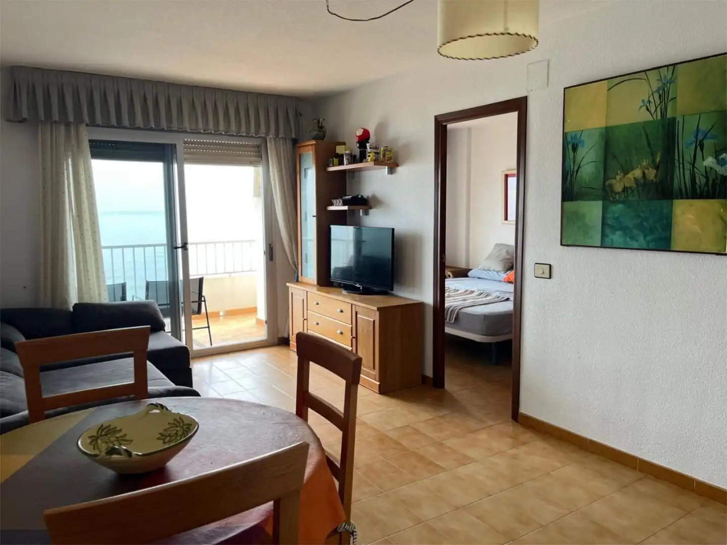 Flat for sale in Avinguda del Papa Luna, 40, Playa Norte Living room of Flat for sale in Peñíscola / Peníscola with Air Conditioner, Terrace and Balcony