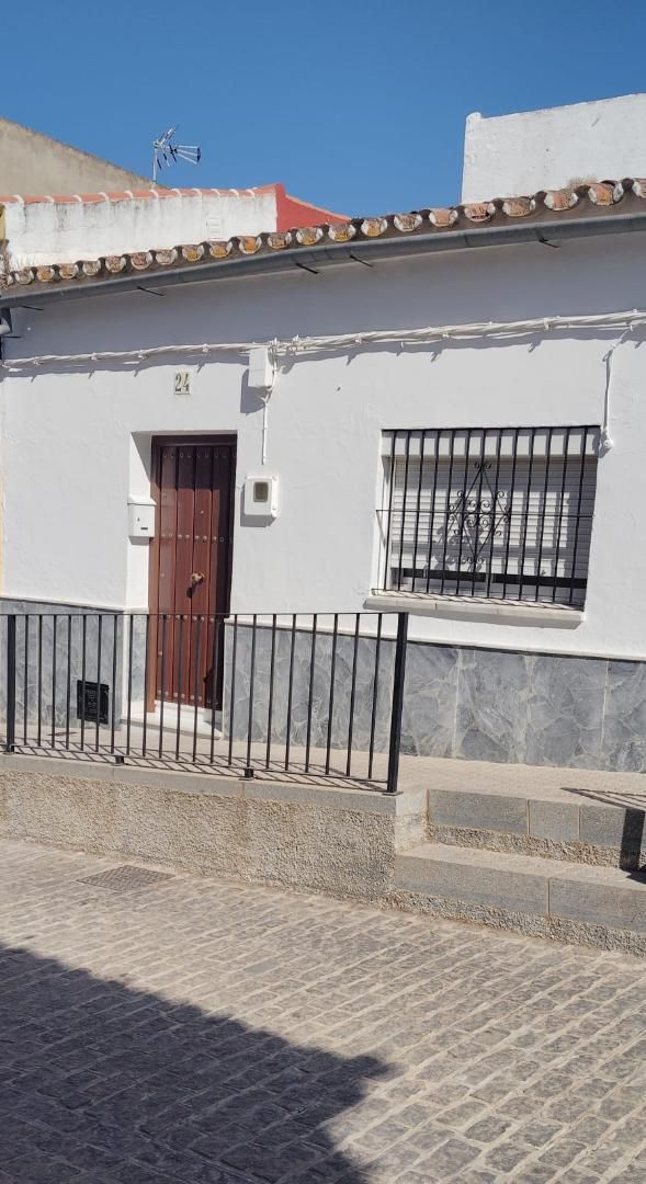 Exterior view of Single-family semi-detached for sale in El Pedroso  with Terrace, Storage room and Furnished