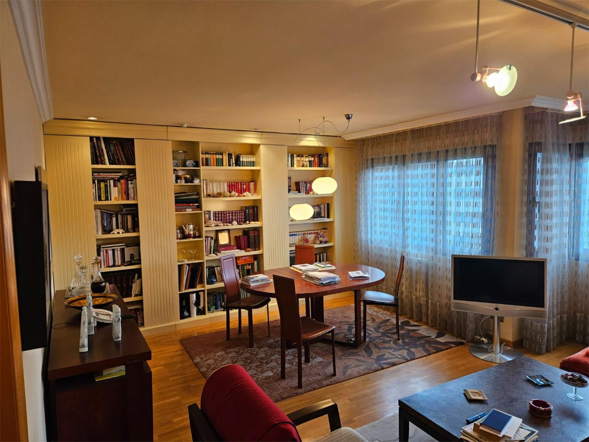 Living room of Flat for sale in Oviedo   with Heating, Storage room and Furnished