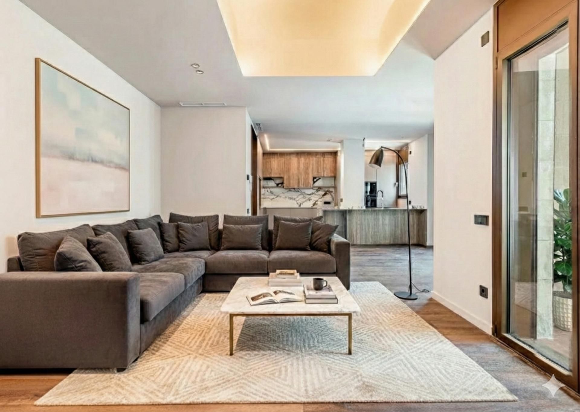 Living room of Planta baja for sale in  Madrid Capital  with Terrace