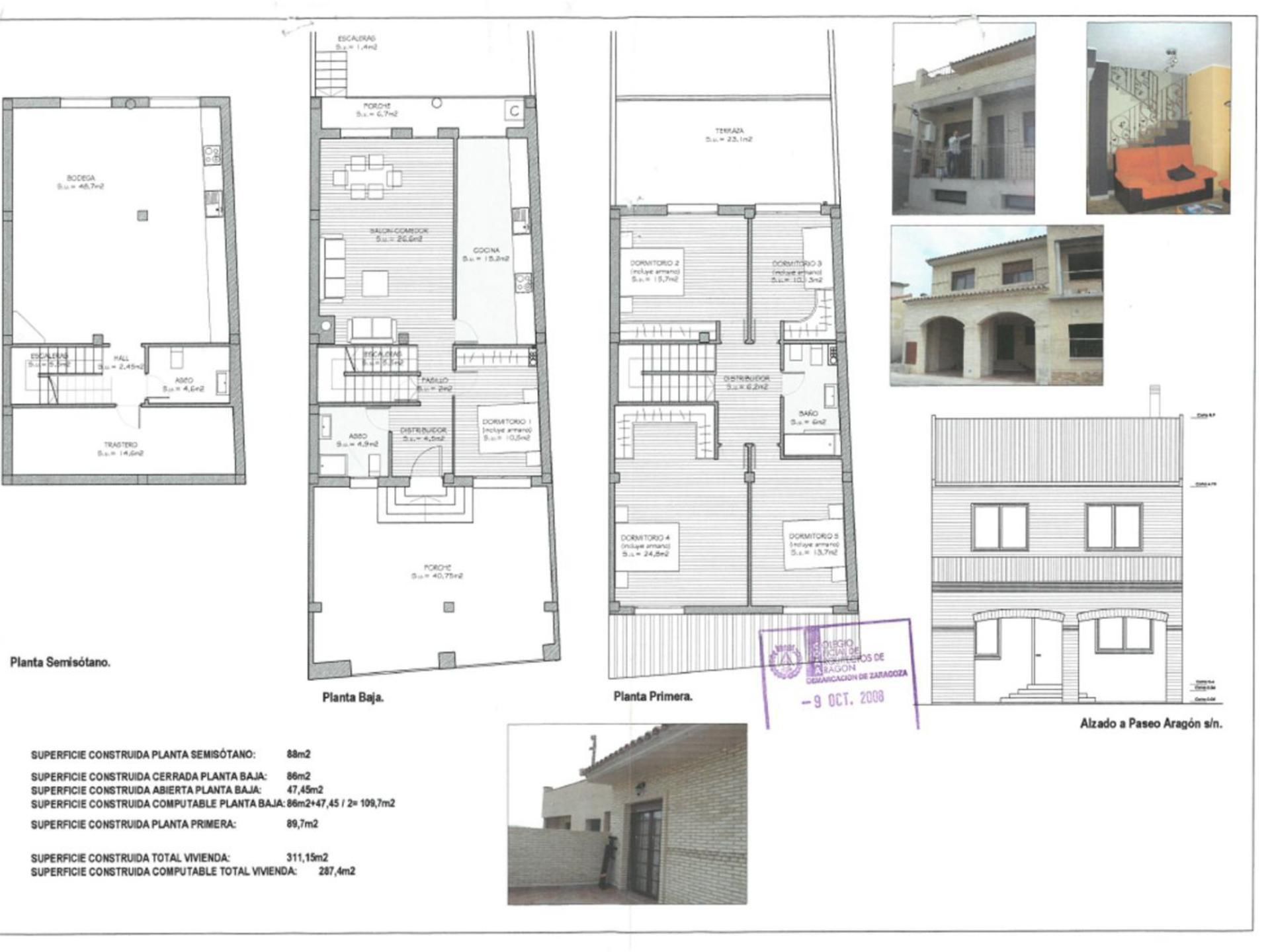 Single-family semi-detached for sale in Alfajarín  with Air Conditioner, Heating and Private garden