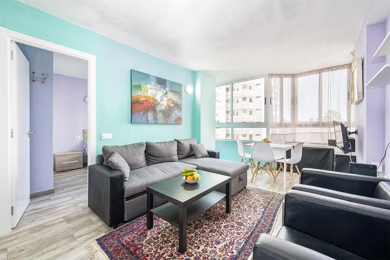 Apartments for rent in Calle Secundino Delgado, 7, San Fernando Living room of Apartments for rent in San Bartolomé de Tirajana with Air Conditioner, Heating and Private garden