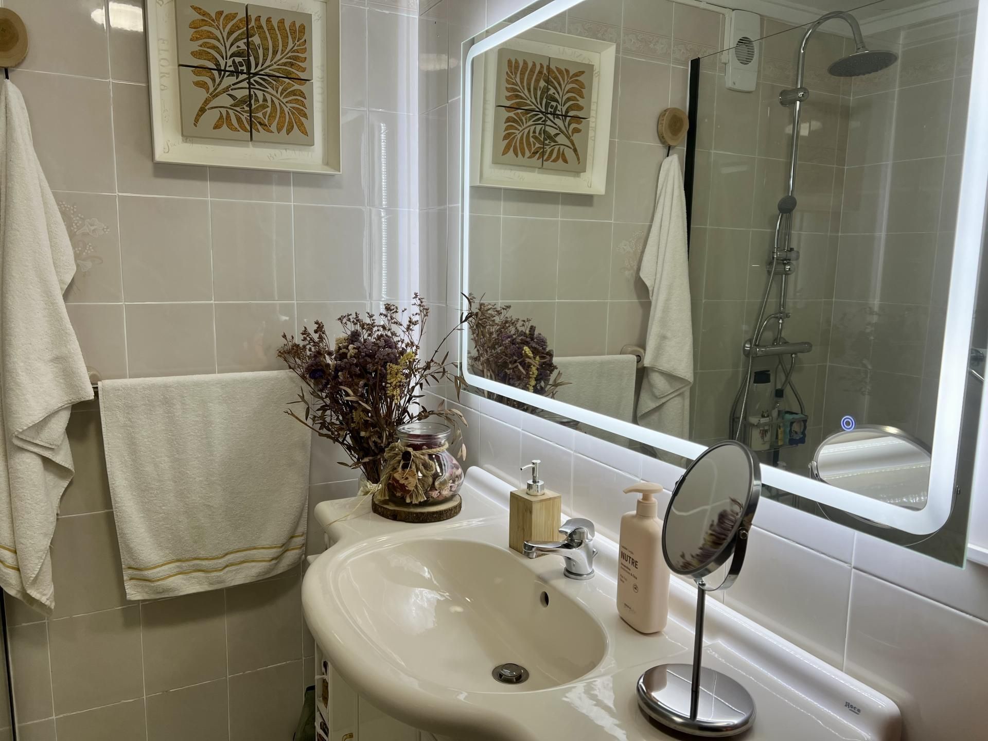 Bathroom of Flat for sale in Langreo  with Heating, Parquet flooring and Terrace