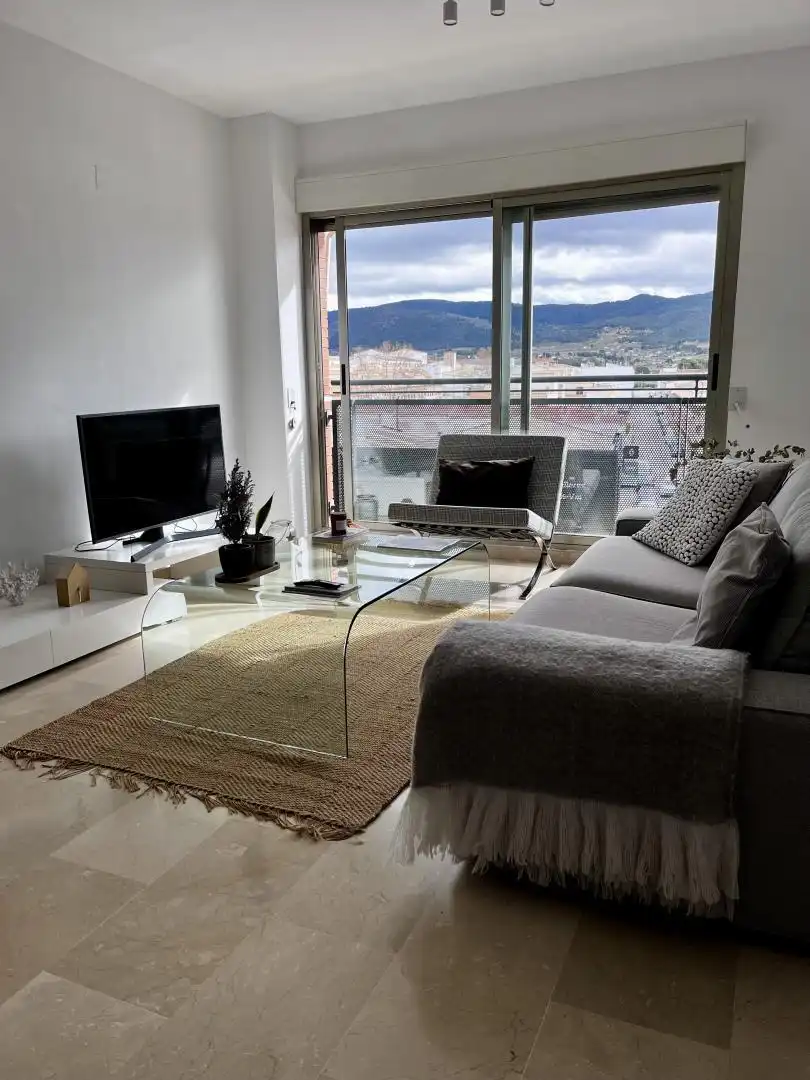 Sala de estar de Piso en venta en Ibi con Calefacción, Amueblado y Balcón