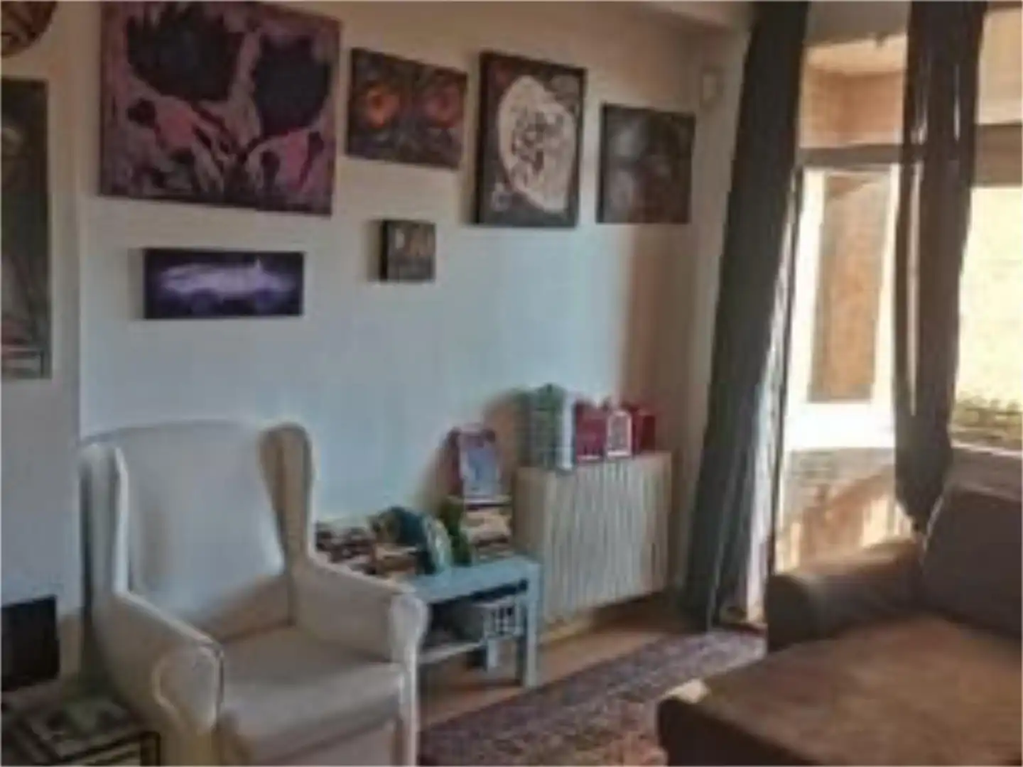 Living room of Flat for share in Madrid  with Air Conditioner, Heating and Parquet flooring