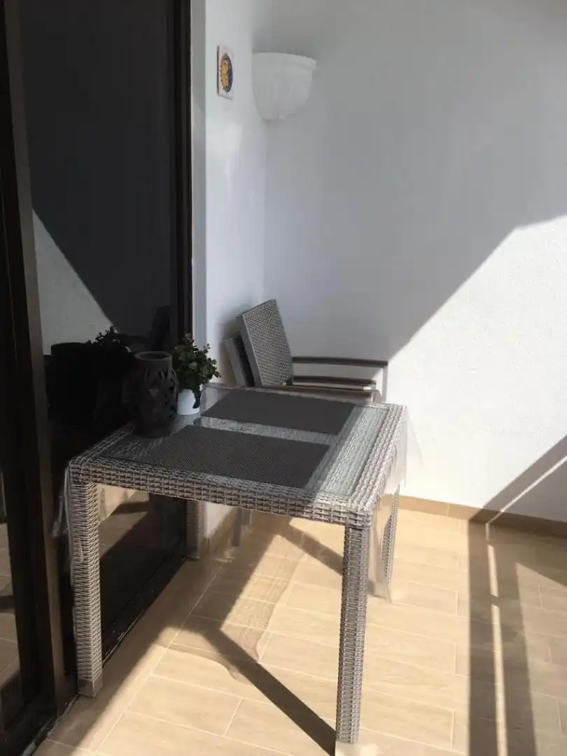 Terrasse von Wohnung zur Miete in Mogán mit Parkett, Schwimmbad und Möbliert