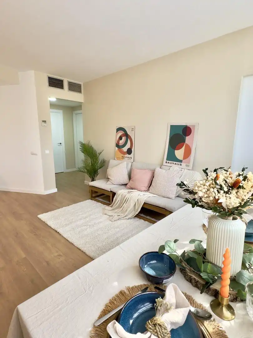 Flat for sale in Carrer Dels Horts, 1, Les Fonts Living room of Flat for sale in Sant Quirze del Vallès with Air Conditioner and Terrace