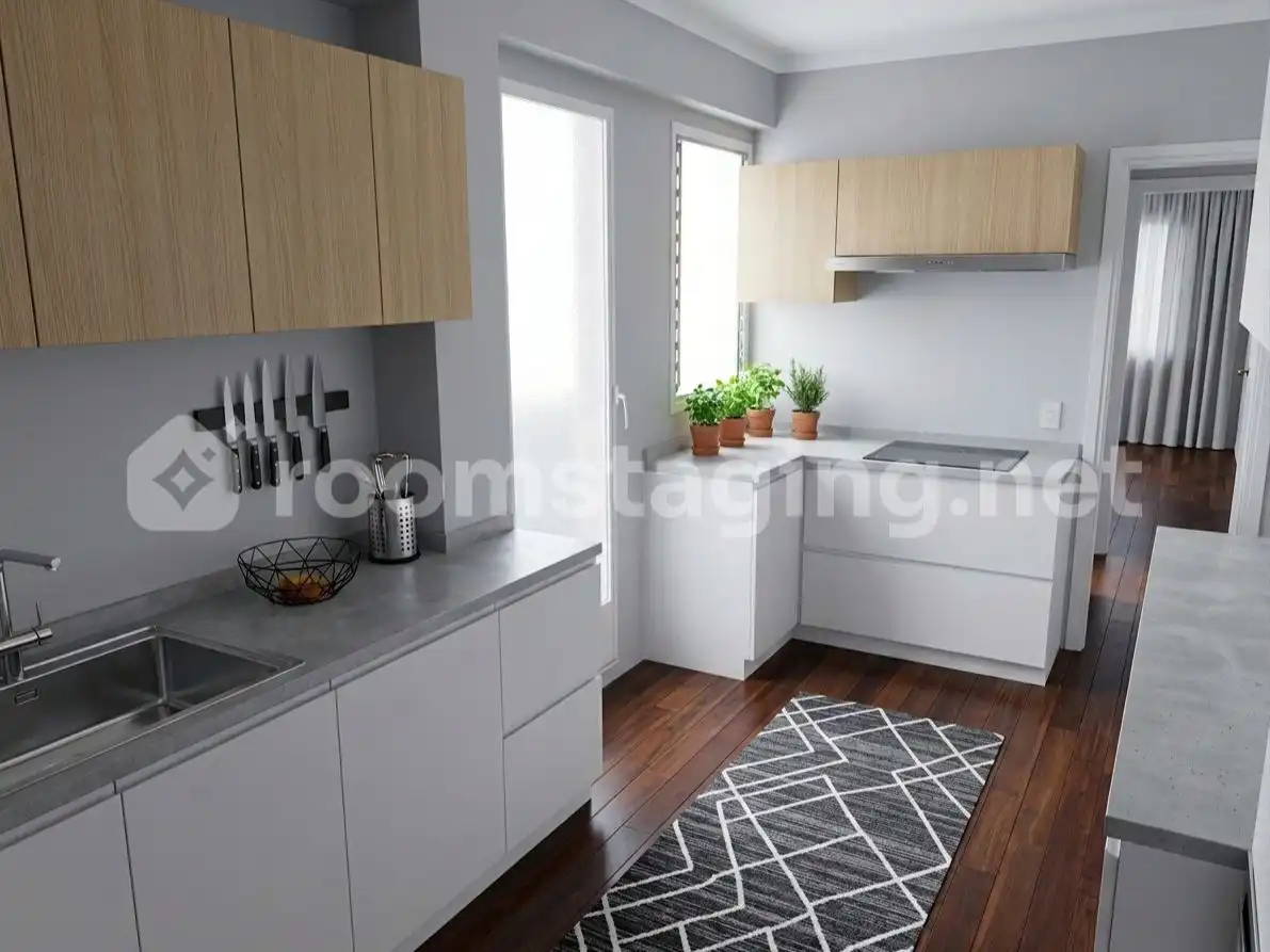Kitchen of Flat for sale in  Valencia Capital  with Air Conditioner and Terrace
