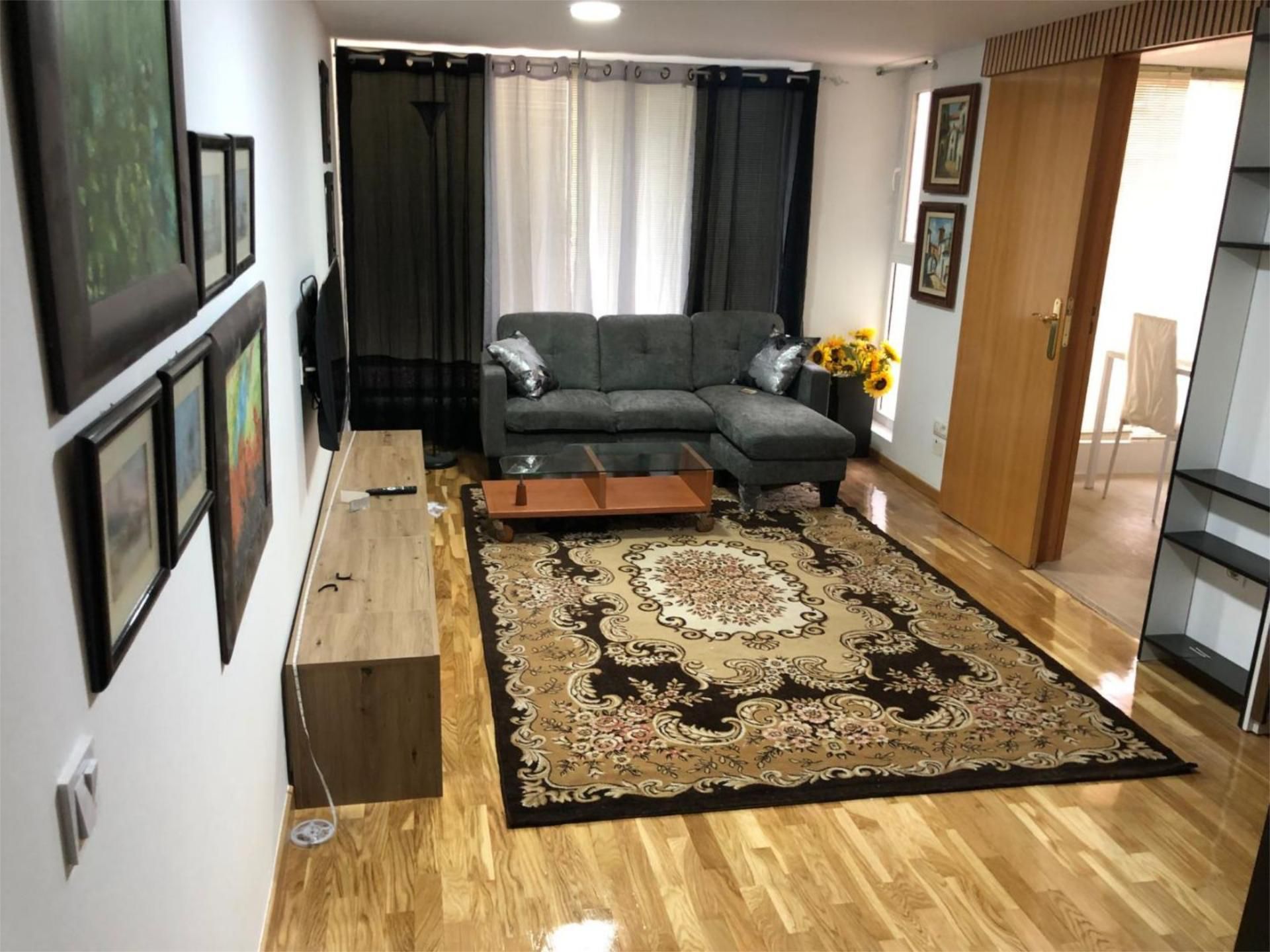 Living room of Flat to rent in Zamora Capital   with Air Conditioner, Heating and Parquet flooring