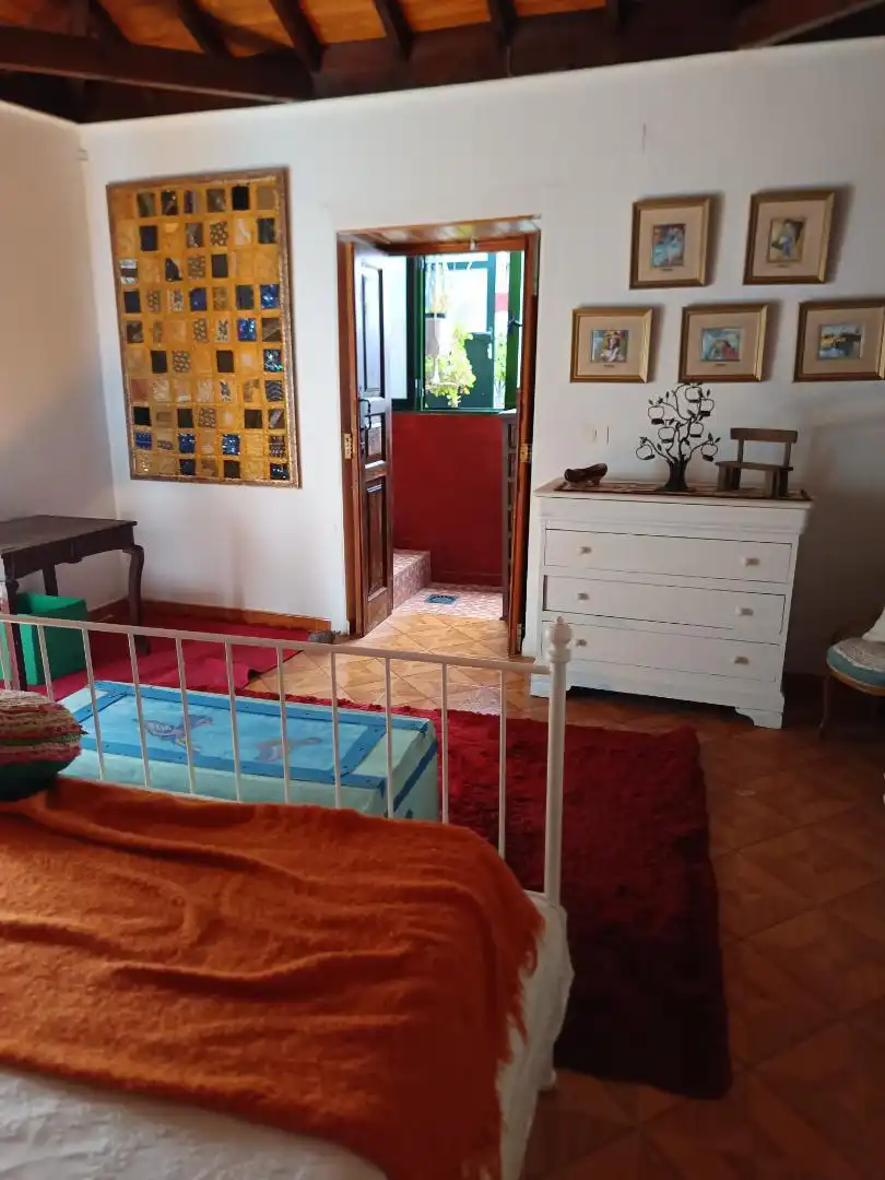 Schlafzimmer von Erdgeschoss zur Miete in Tejeda mit Heizung, Terrasse und Möbliert