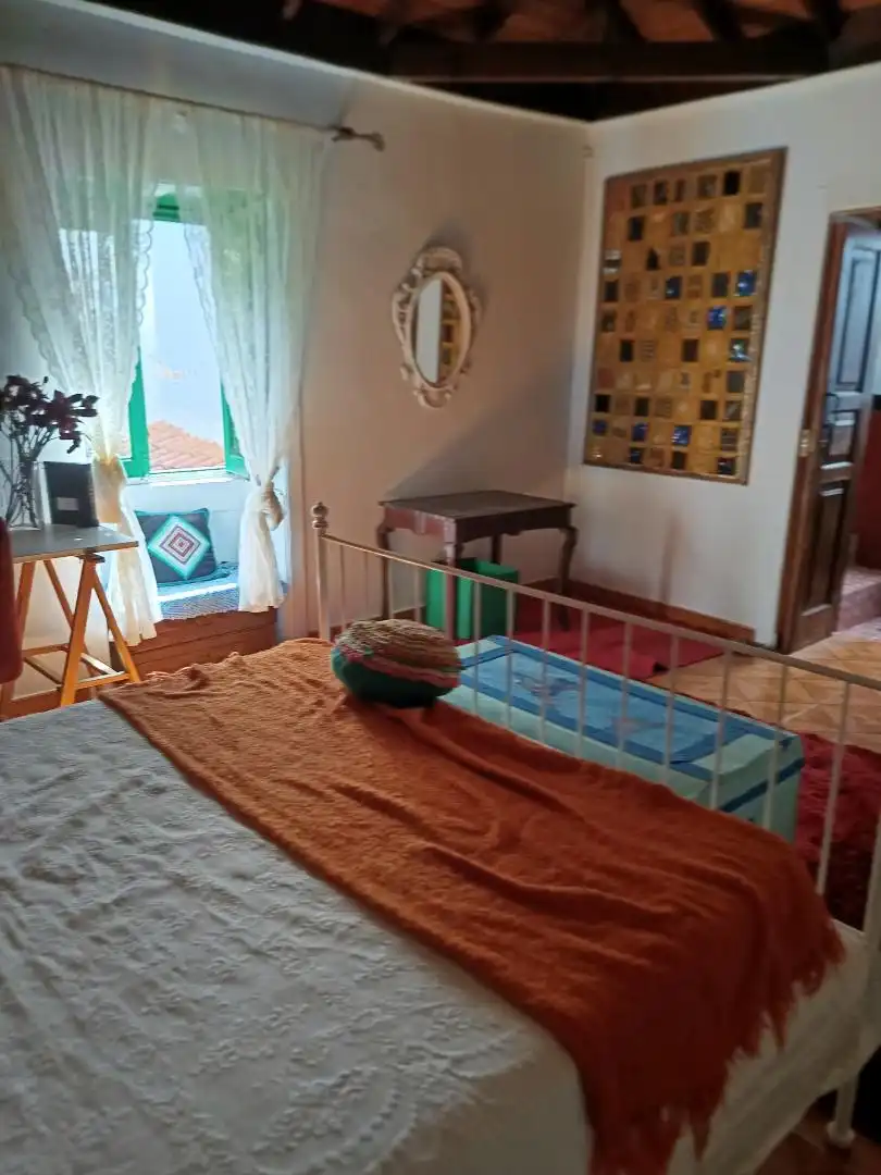 Schlafzimmer von Erdgeschoss zur Miete in Tejeda mit Heizung, Terrasse und Möbliert