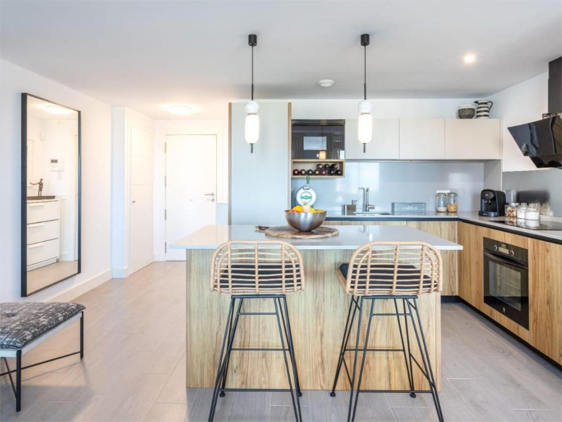 Kitchen of Flat for sale in Fuengirola  with Air Conditioner, Heating and Private garden