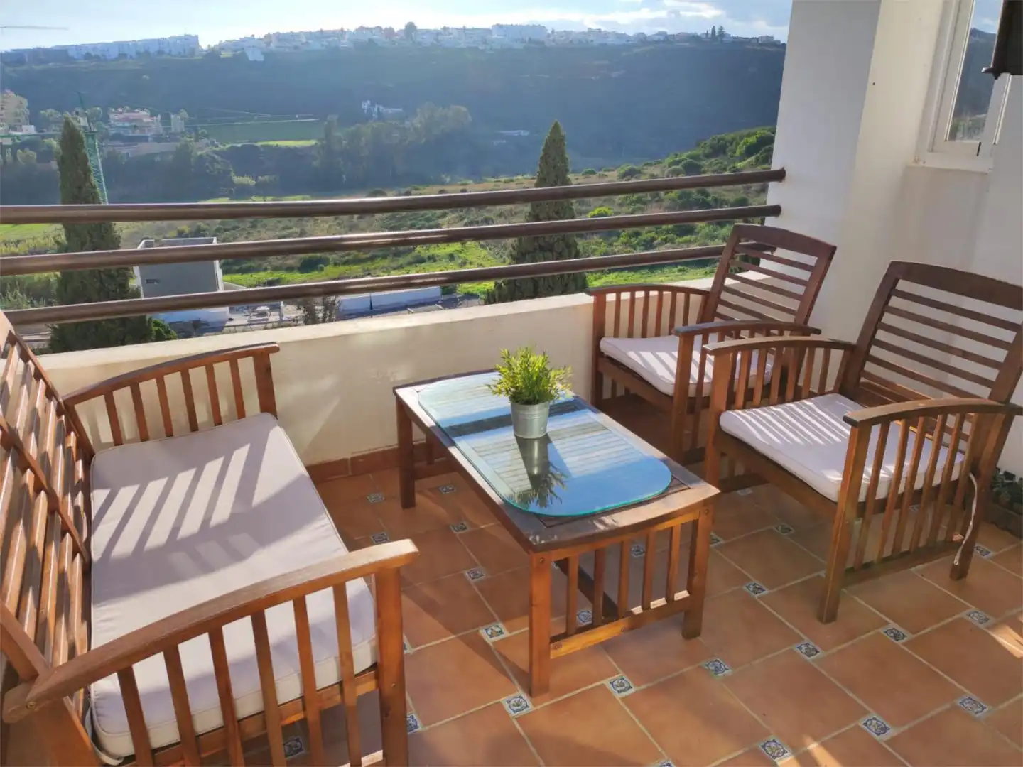 Terraza de Ático de alquiler en Manilva con Aire acondicionado, Terraza y Amueblado