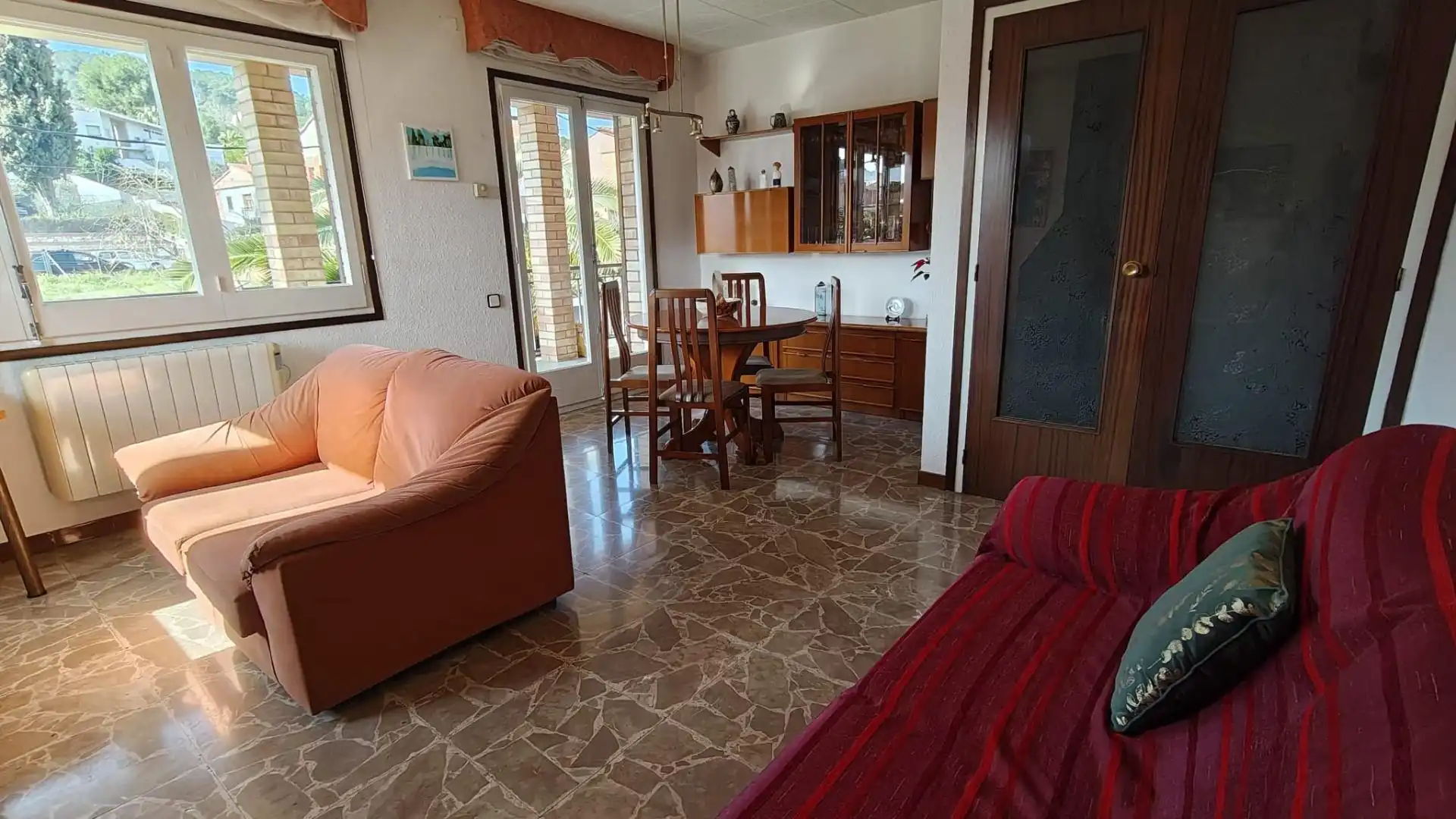 Flat for sale in Carrer Joan Tarruella, 67, Pallejà Living room of Flat for sale in Pallejà with Air Conditioner, Terrace and Balcony