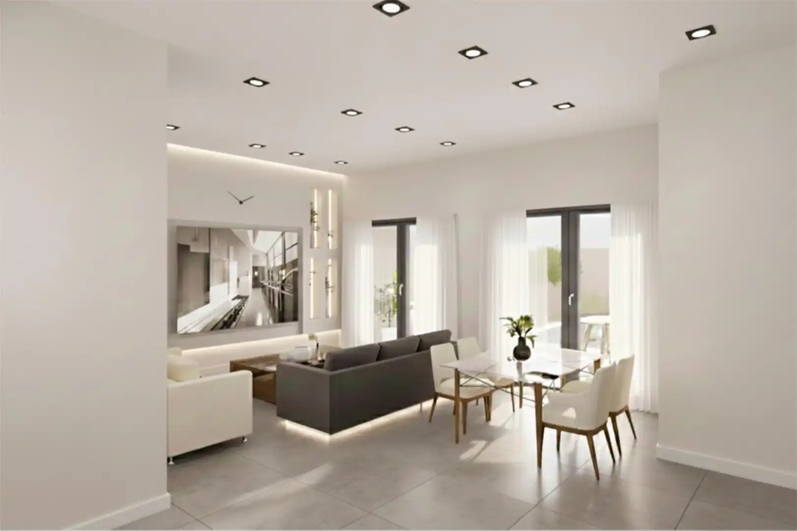 Sala de estar de Casa o chalet en venta en El Burgo de Ebro con Aire acondicionado, Terraza y Piscina