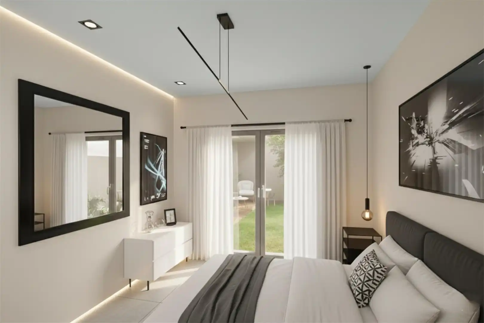 Habitación de Casa o chalet en venta en El Burgo de Ebro con Aire acondicionado, Terraza y Piscina
